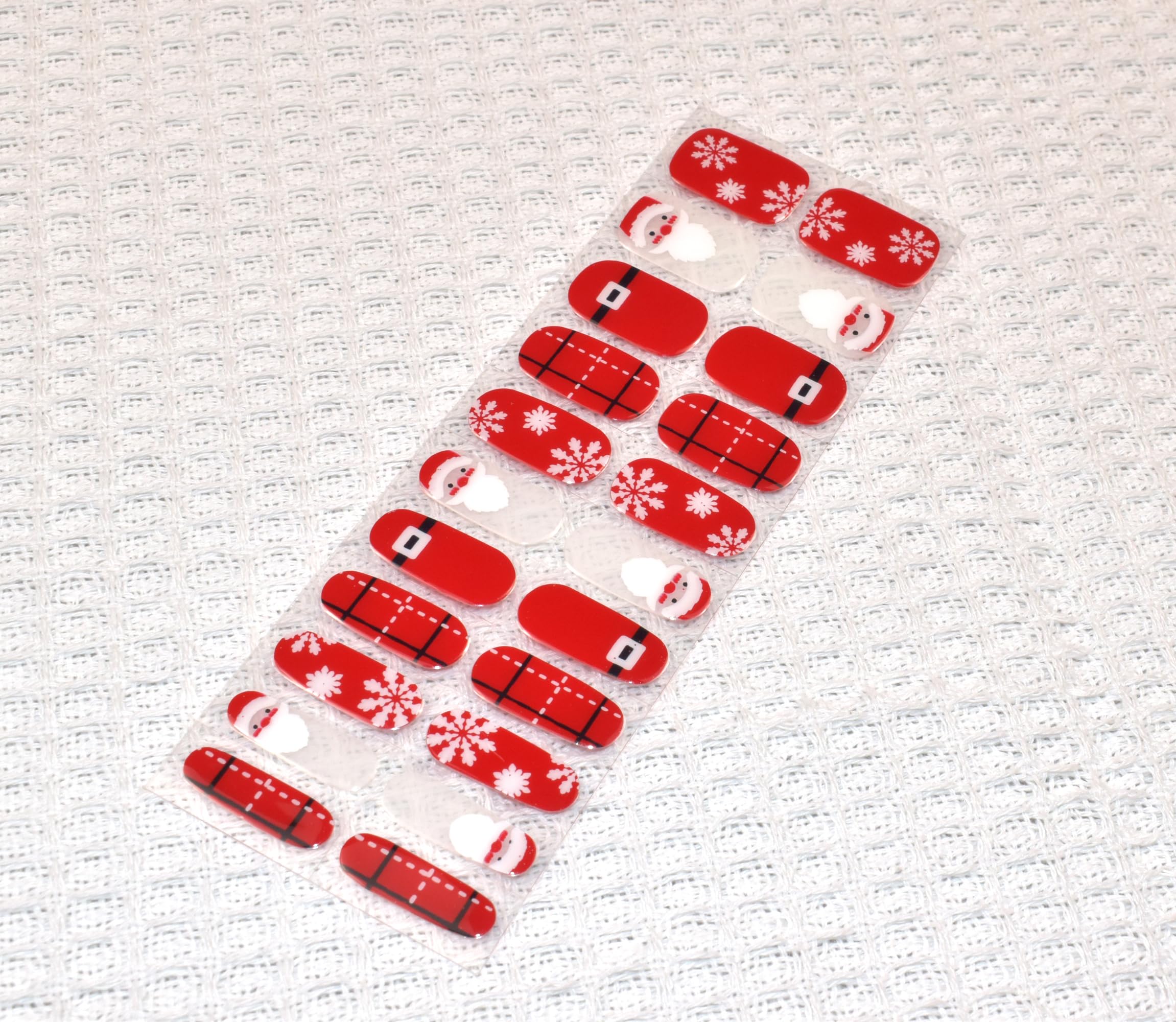 Christmas Snowflakes Gel Nail Polish Stickers - Waterproof Long Lasting Nail Art Wraps with Free UV/LED Nail Lamp for Holiday Manicures, Perfect for Christmas Parties & Winter Nail Designs