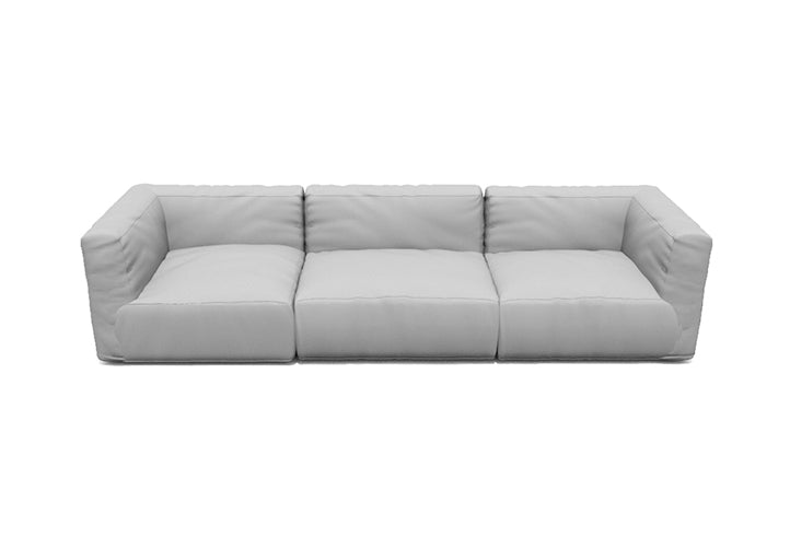 GROW Outdoor Patio Sectional Sofa Set - Waterproof Wicker Furniture with Cushions - Modern Garden, Backyard, Poolside Lounge Seating for 4-6 People