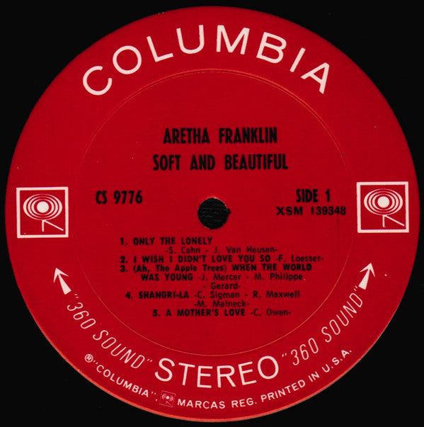 Aretha Franklin - Soft And Beautiful Vinyl LP Album (NM/M Condition) - Perfect for Jazz & Soul Music Collectors and Audiophiles