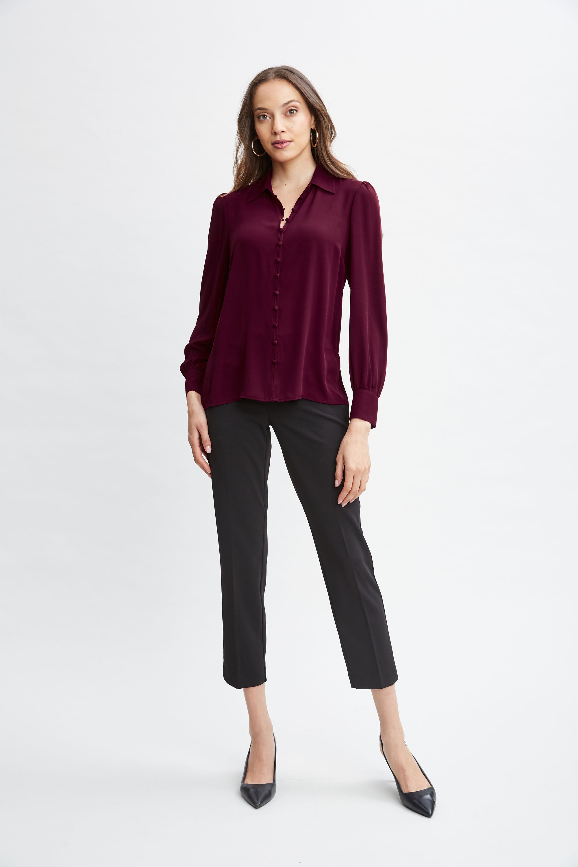 Tahari Women's Button Down Shirt - Classic Long Sleeve Blouse for Office, Business & Casual Wear | Perfect for Work, Meetings & Everyday Outfits