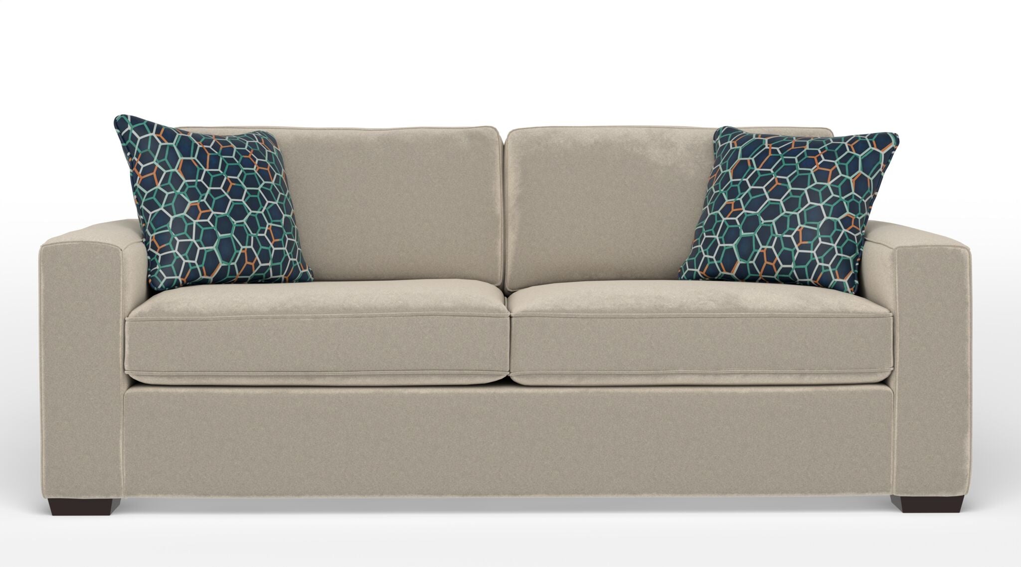 Celeste Sofa in Arlo Beige - Modern Comfortable Living Room Furniture for Small Spaces & Apartments