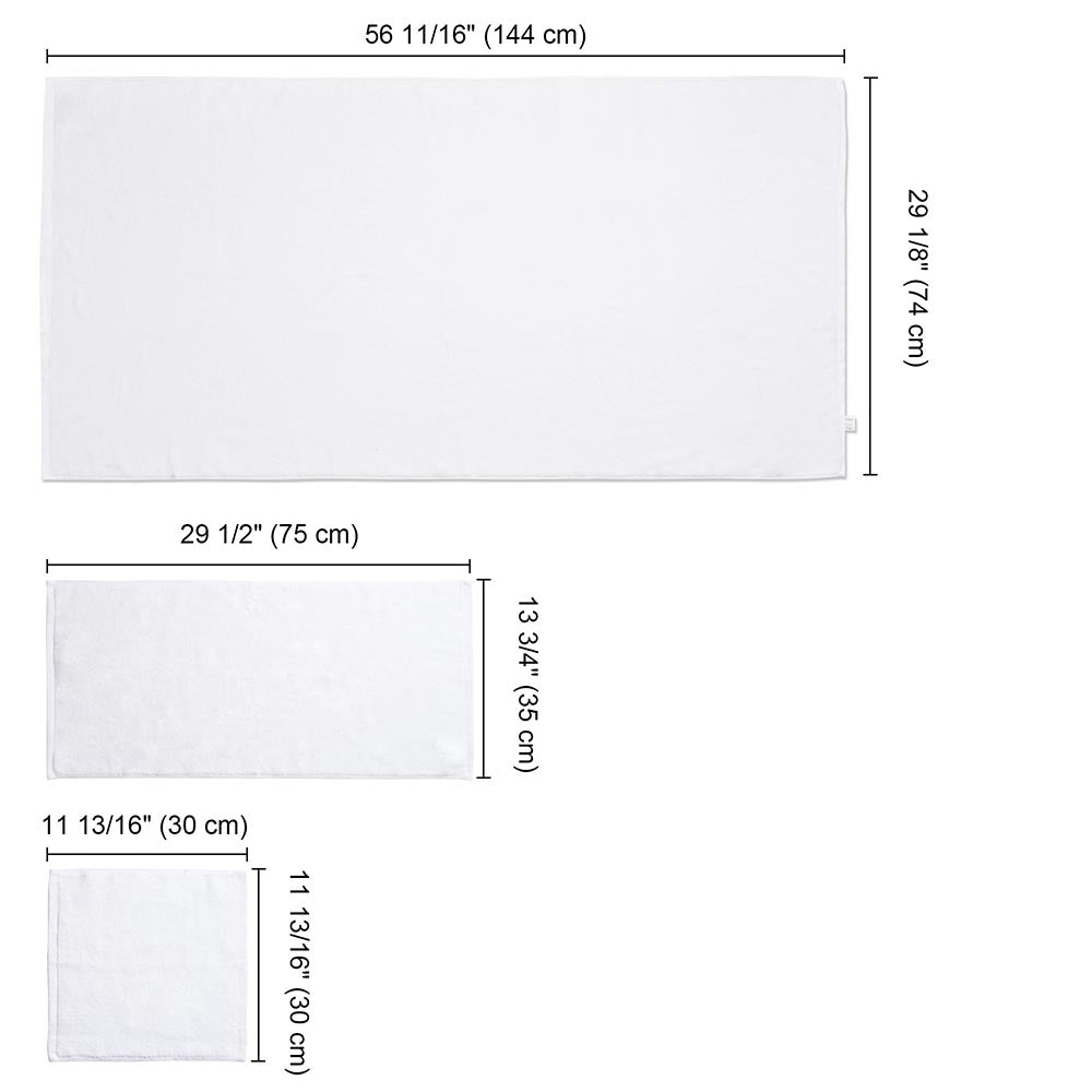 Premium 6-Piece Bathtub Towel Set - Soft White Hotel-Style Bath, Hand & Face Towels for Spa, Luxury Bathroom & Guest Use
