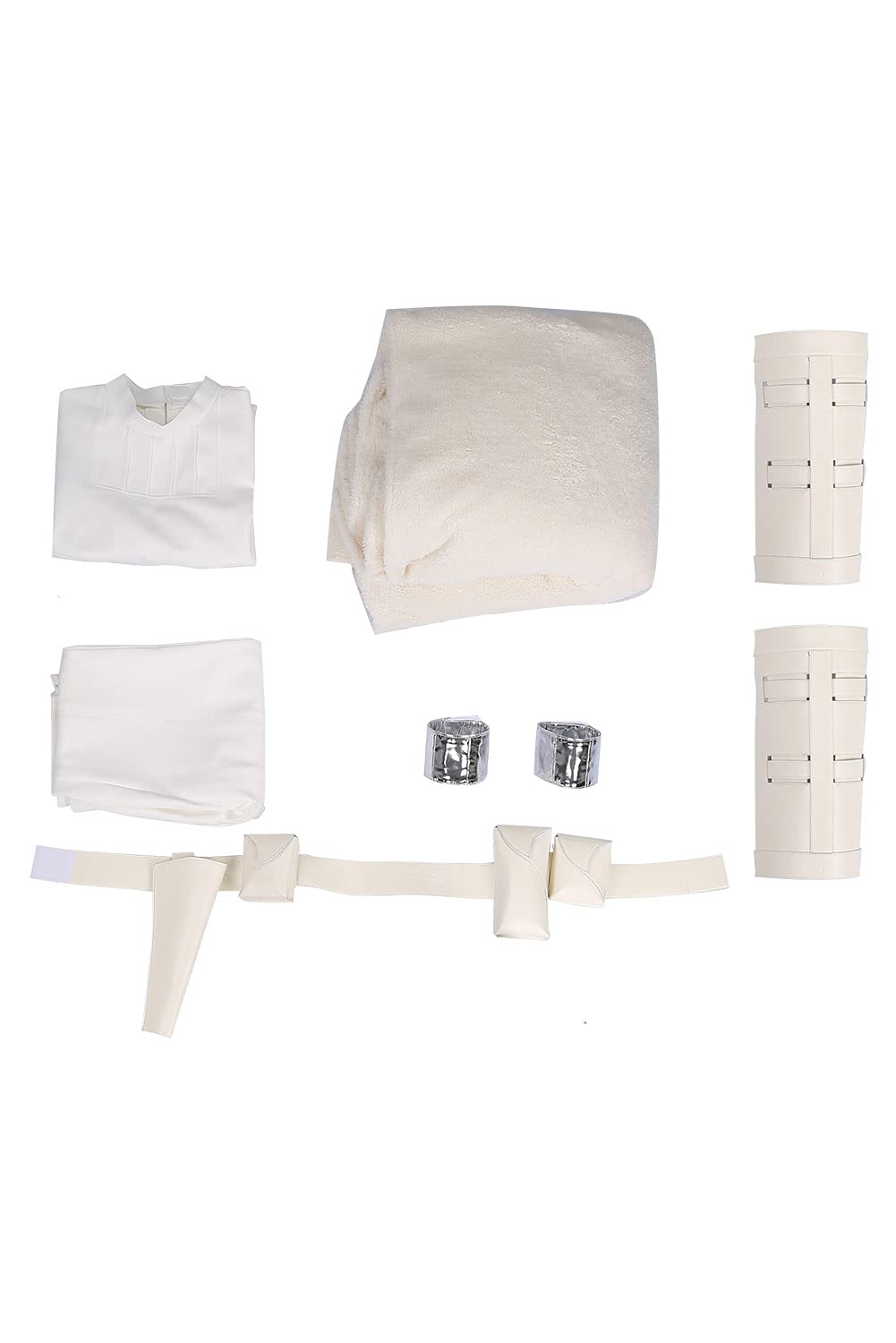 Queen White Cosplay Costume for Women - Full Set Outfits with Dress & Accessories | Halloween Party, Cosplay Events & Renaissance Fairs