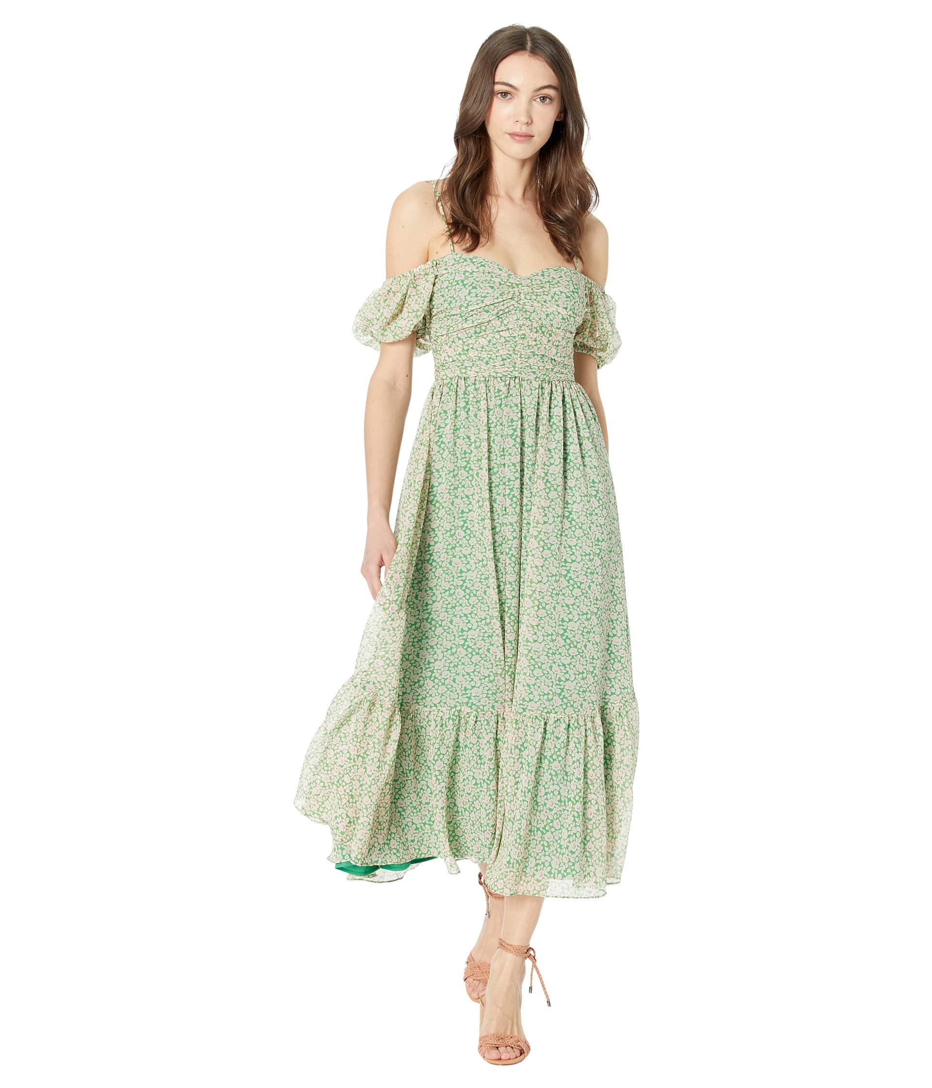 Bardot Fauna Midi Dress - Floral Print Summer Dress for Women | Perfect for Beach Vacations, Date Nights & Garden Parties