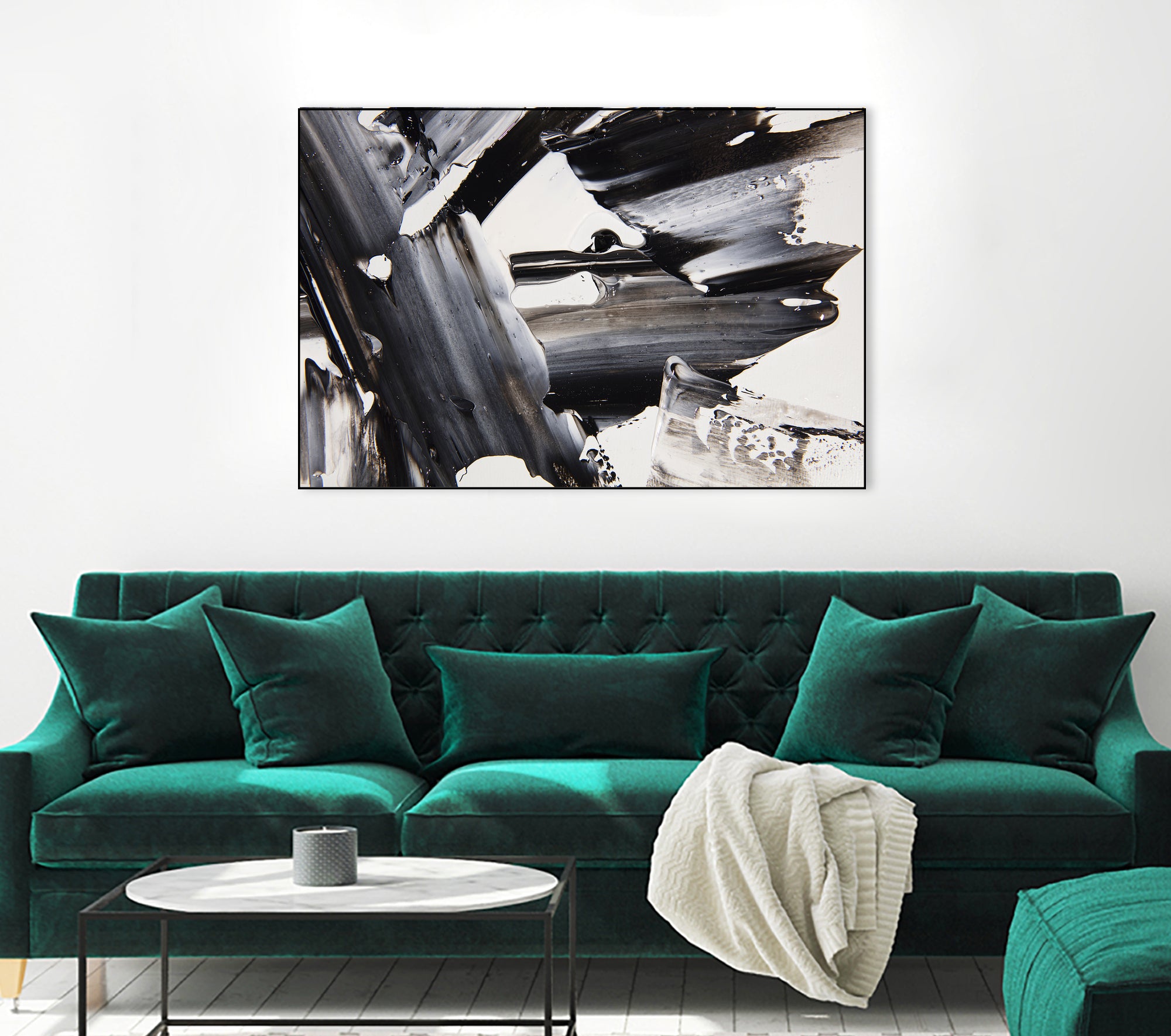 Abstract Painting Composition nAo20 - Modern Wall Art for Home & Office Decor | Perfect for Living Room, Bedroom, or Studio