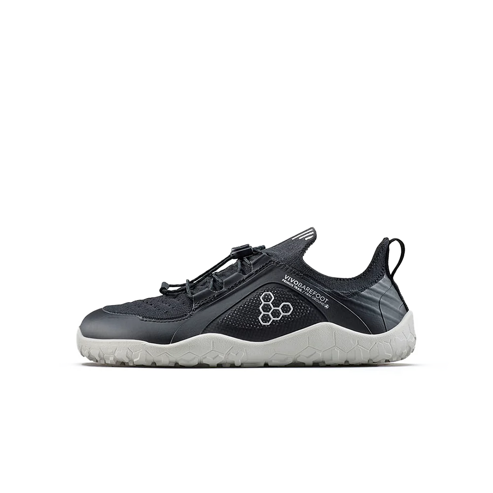 Vivobarefoot Primus Trail Knit FG Kids Eclipse - Barefoot Shoes for Boys & Girls | Lightweight & Flexible Outdoor Hiking Boots | Perfect for Trail Running, Hiking & Outdoor Adventures