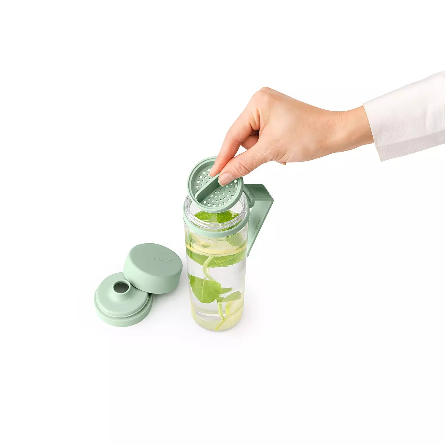 500ml Jade Green Make & Take Water Bottle with Strainer - Perfect for Gym, Hiking & Outdoor Activities