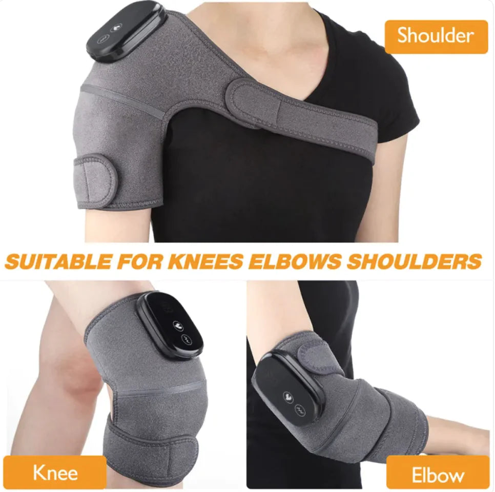 Electric Heating Knee Pads for Pain Relief - Rechargeable Moxibustion Therapy Knee Warmers for Arthritis, Joint Pain & Muscle Recovery - Perfect for Home Use, Sports Recovery & Winter Warmth