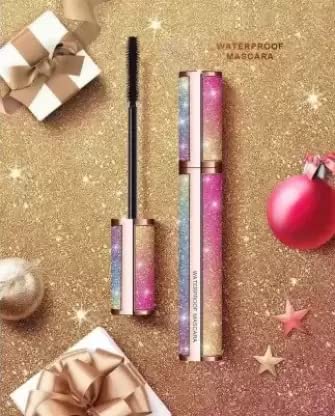 Waterproof Bold Eye Super Lash Mascara - Rainbow Golden Volumizing & Lengthening for All-Day Wear | Perfect for Parties, Weddings & Special Occasions