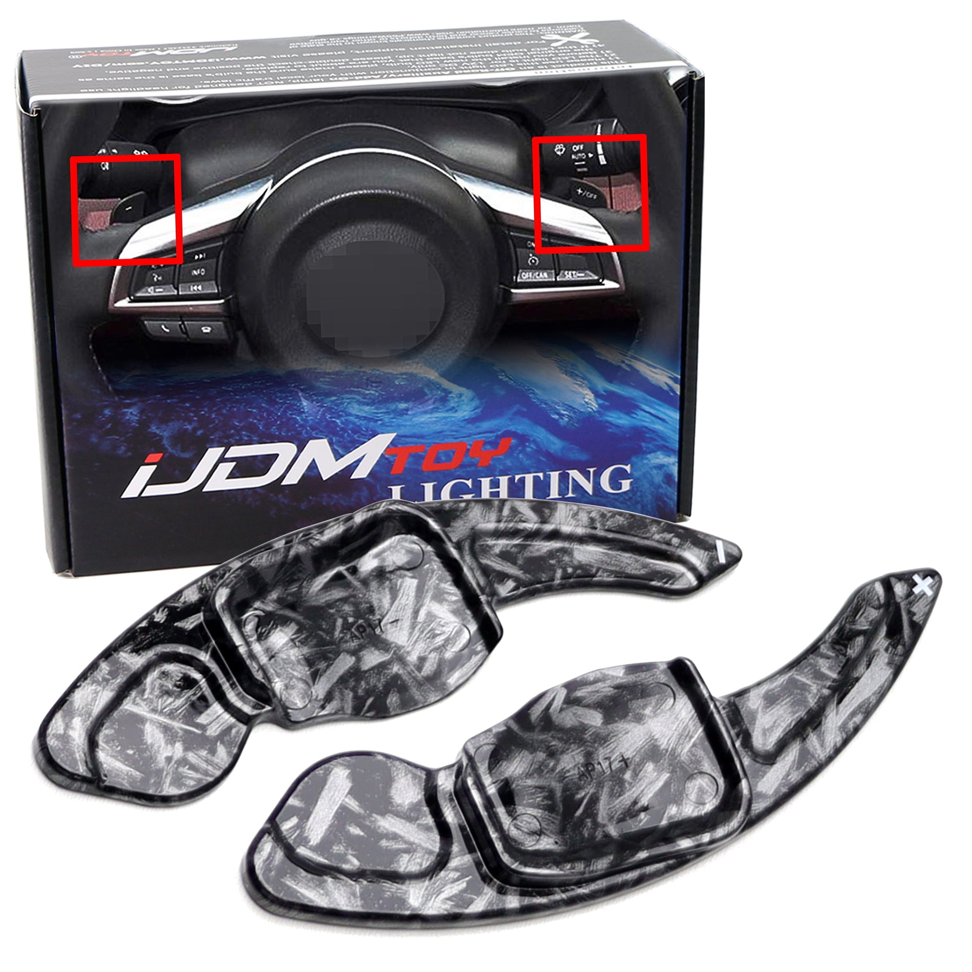 Premium Forged Carbon Fiber Steering Wheel Paddle Shifters for Volkswagen MK6 Golf GTI & Jetta - Upgrade Your Driving Experience (Racing & Performance Use)