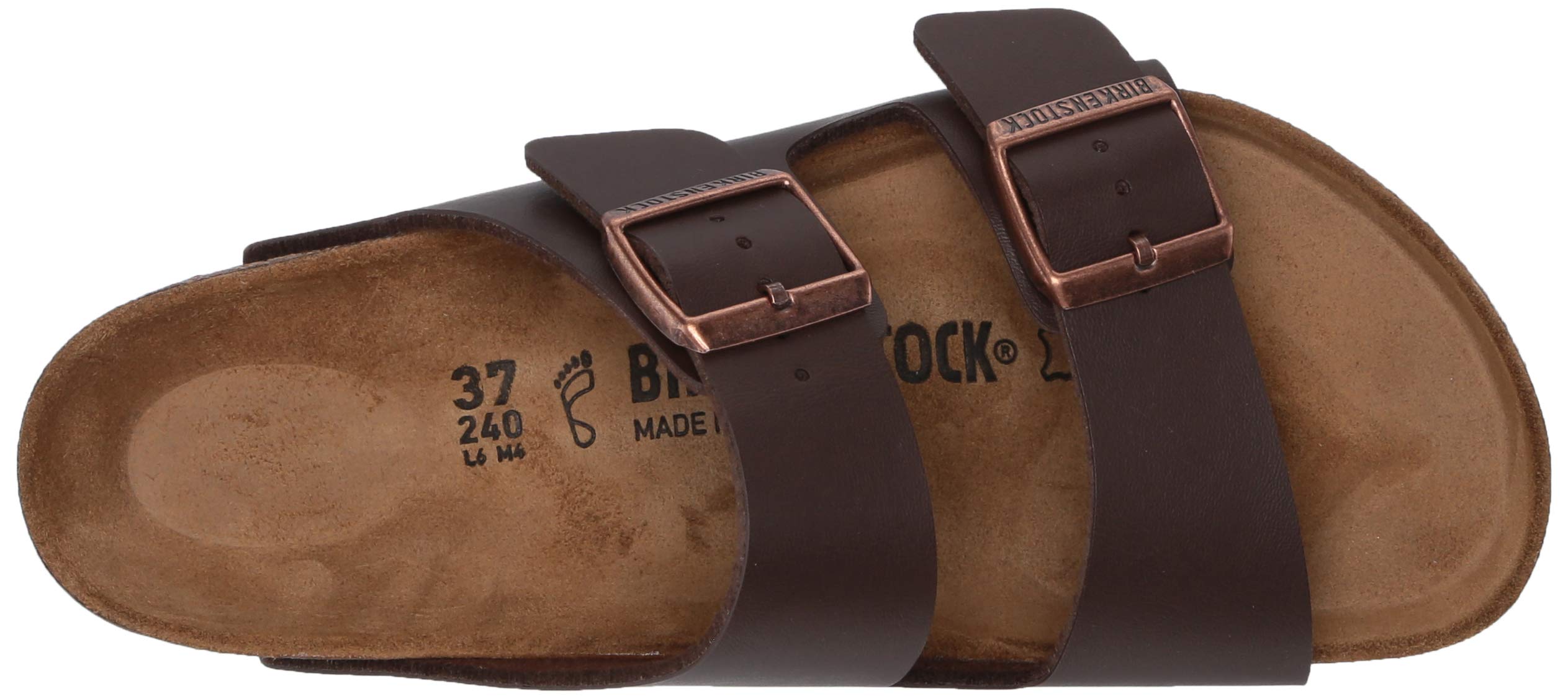 Birkenstock Men's Amalfi Leather Soft Footbed Arizona Sandals - Comfortable & Durable Leather Slides for Casual Wear, Beach, and Summer Outfits