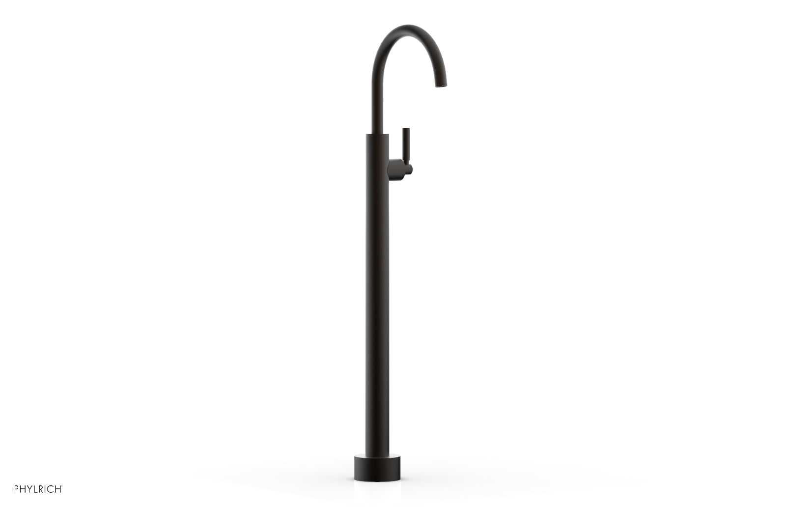 BASIC Tall Floor Mount Tub Filler with Lever Handle - D130 44 02 - Perfect for Modern Bathroom Renovations and Spa-Like Showers