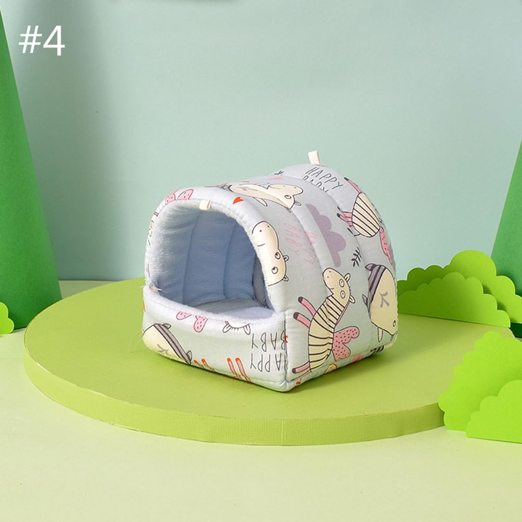 Cozy Hamster Hammock Bed - Soft Hanging Small Animal House for Hamsters, Squirrels & Chinchillas - Cute Printed Habitat Decor for Cage Accessories - Perfect for Playtime & Nap Time