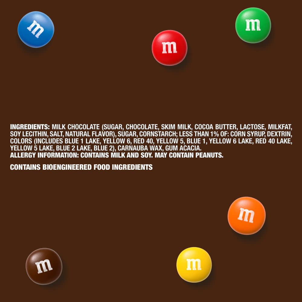 M&M'S Milk Chocolate Candy - 10 oz Resealable Sharing Size Bag - Perfect for Parties, Movie Nights & Office Snacks