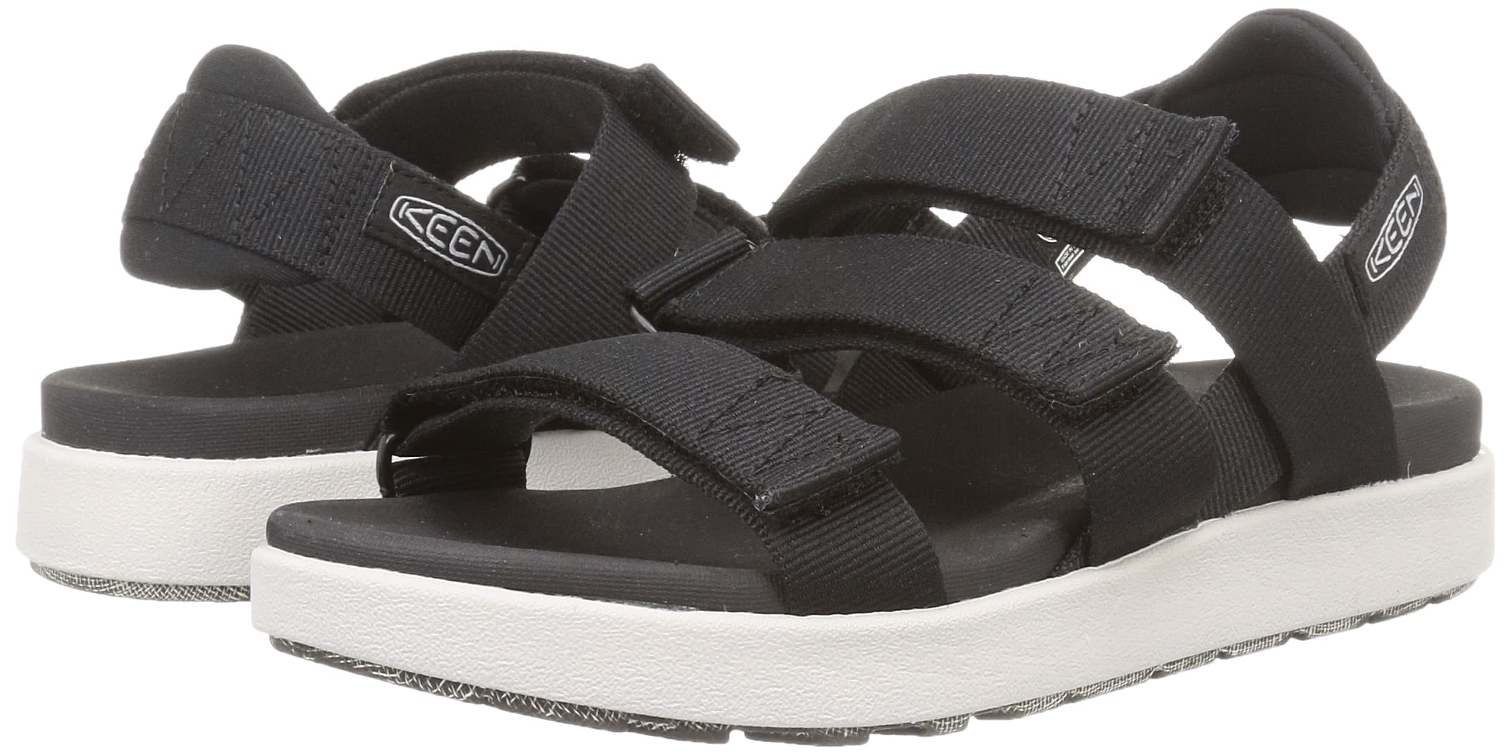 KEEN Women's Elle Strappy Casual Stretch Platform Open Toe Sandals - Comfortable Walking Shoes for Summer, Beach, Travel & Outdoor Activities