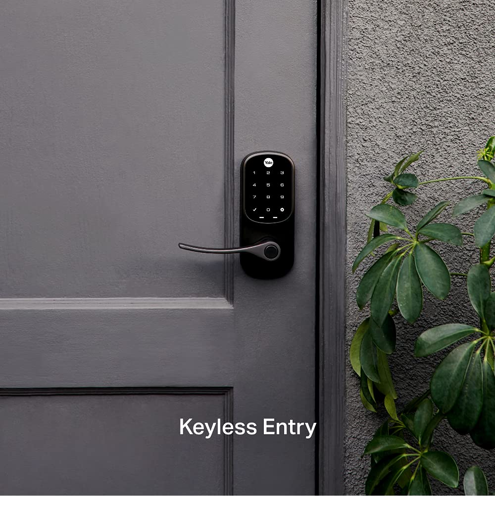 Yale LiftMaster Smart Lock with Keypad Lever - Keyless Entry, myQ App Control, Amazon Key In-Garage Delivery Compatible, Oil Rubbed Bronze Finish | Secure Home & Garage Access for Smart Homes