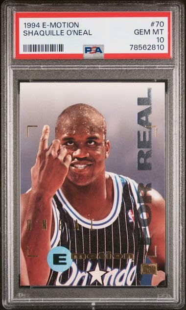 1994 Shaquille O'Neal E-Motion Basketball Card #70 PSA 10 Gem Mint - Rare Collectible for NBA Fans & Sports Memorabilia Enthusiasts - Perfect for Display, Investment or Gift Giving