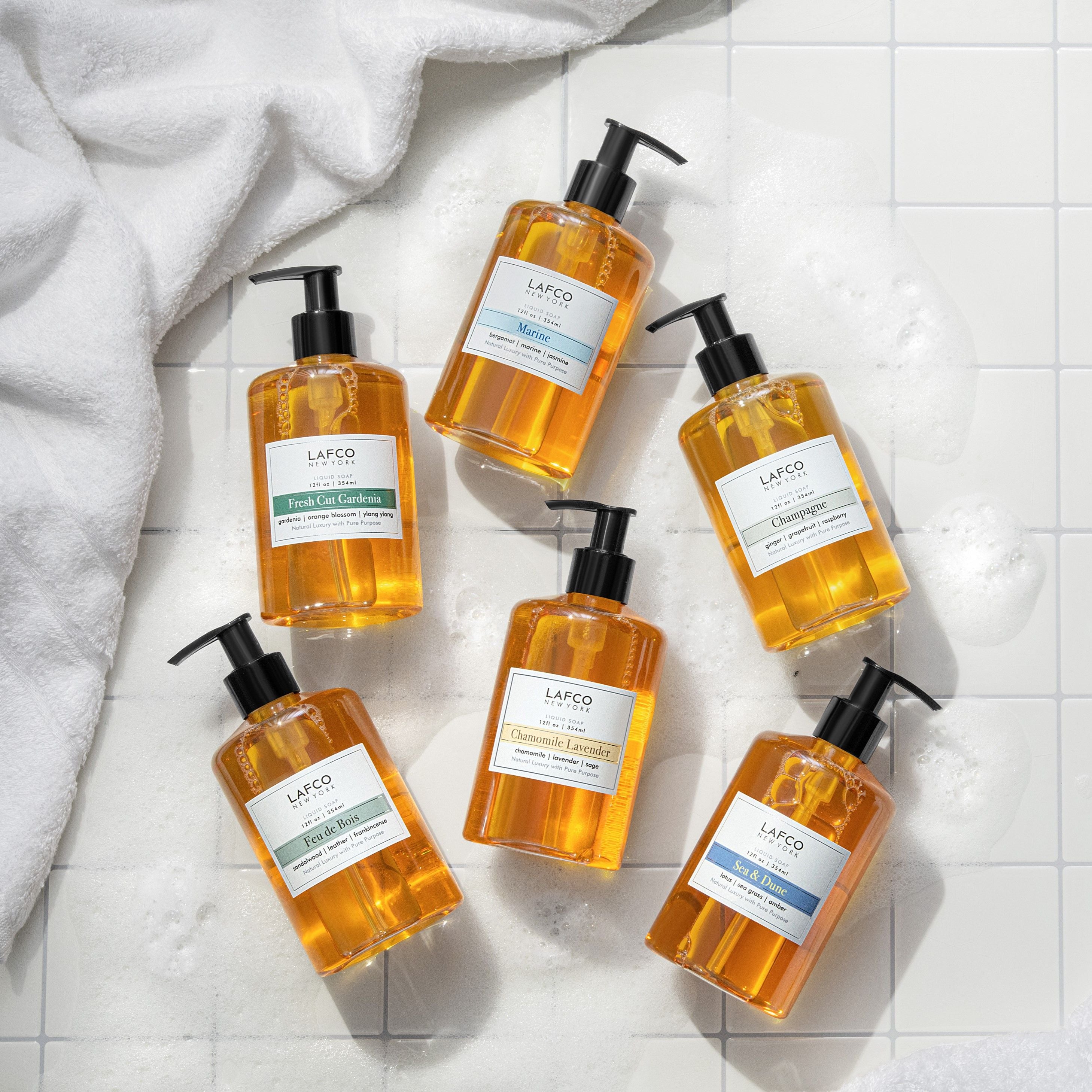 Organic Chamomile Lavender Liquid Hand Soap - Natural Moisturizing & Relaxing Body Wash for Sensitive Skin | Perfect for Bathroom, Spa & Home Use