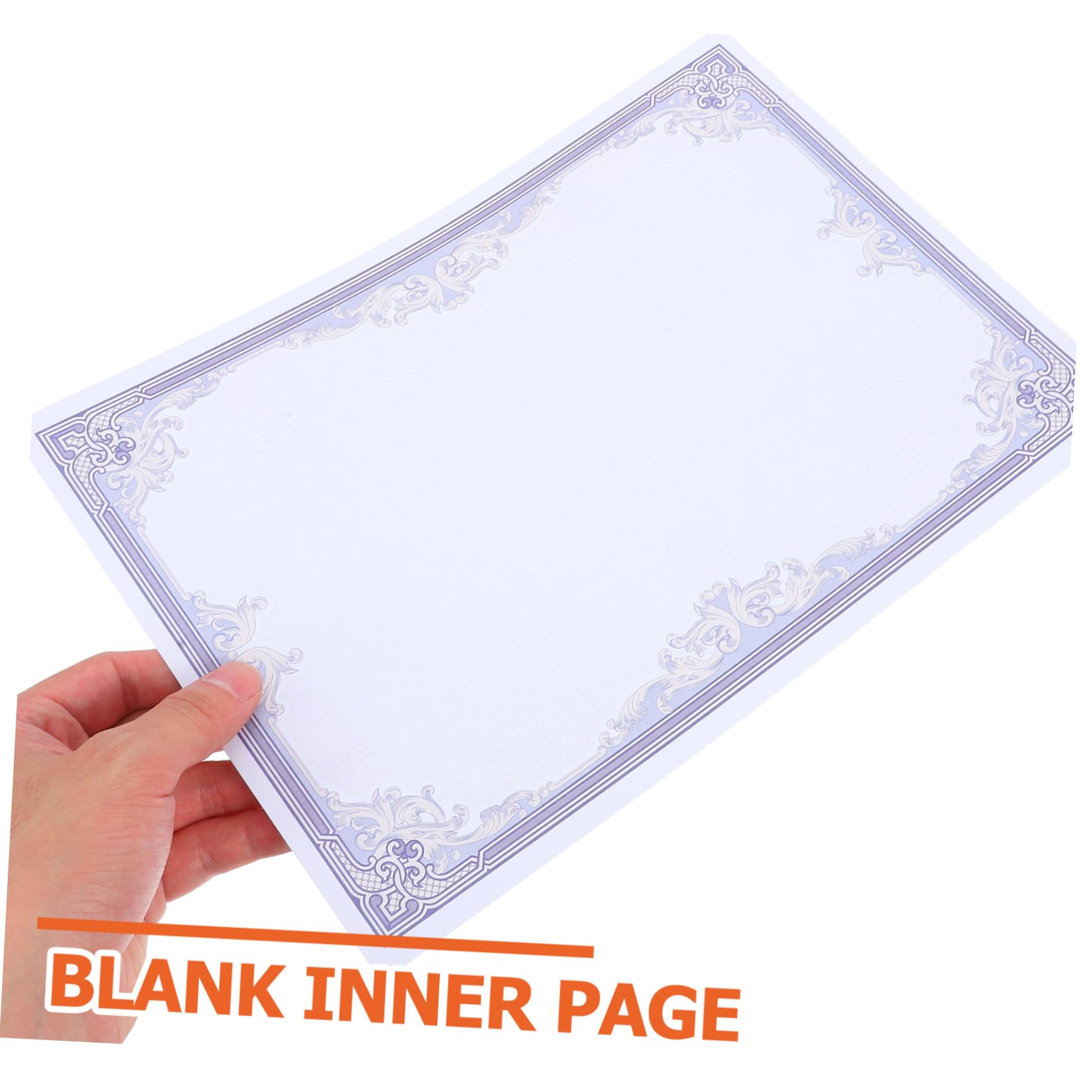 CAXUSD 50 Sheets Blank Certificate Paper - Premium Diploma Paper with Round Corners & Smooth Edges for Printing, Awards & Commendations | Perfect for Graduation Certificates, Achievement Awards & Professional Documents