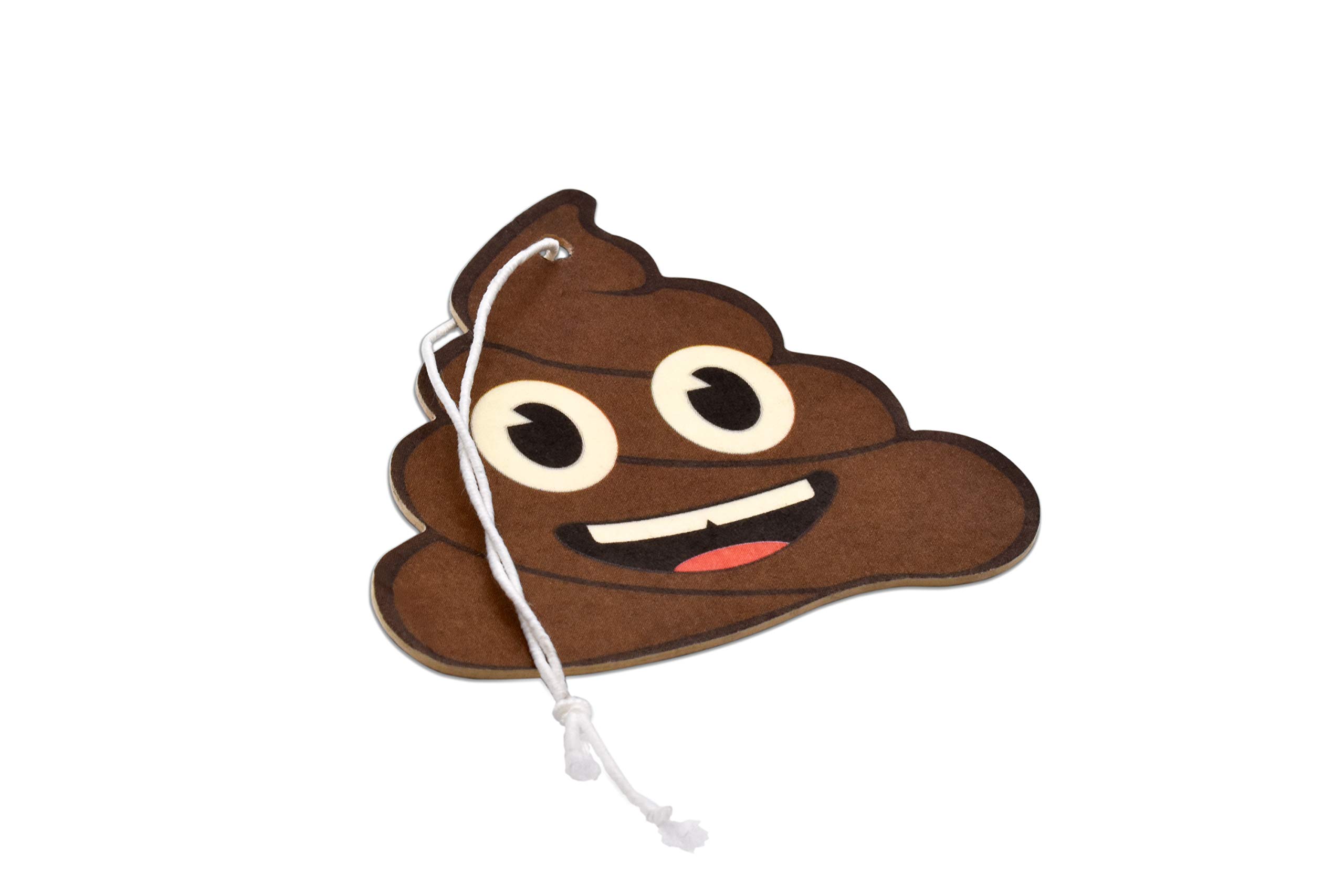 Elektroplate Poop Face Air Freshener - 6 Pack New Car Scent | Odor Eliminator for Home, Office & Vehicle | Funny Car Accessories & Gifts for Men