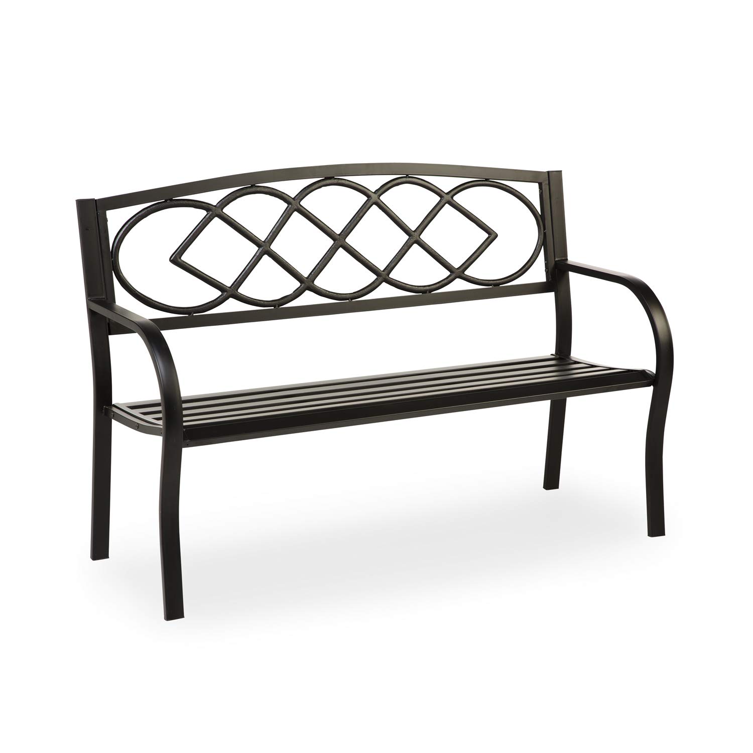 Handcrafted Celtic Knot Garden Bench - Outdoor Patio Furniture for Gardens, Parks & Backyards - Durable Wooden Bench with Intricate Design - Perfect for Relaxing & Decorating Outdoor Spaces