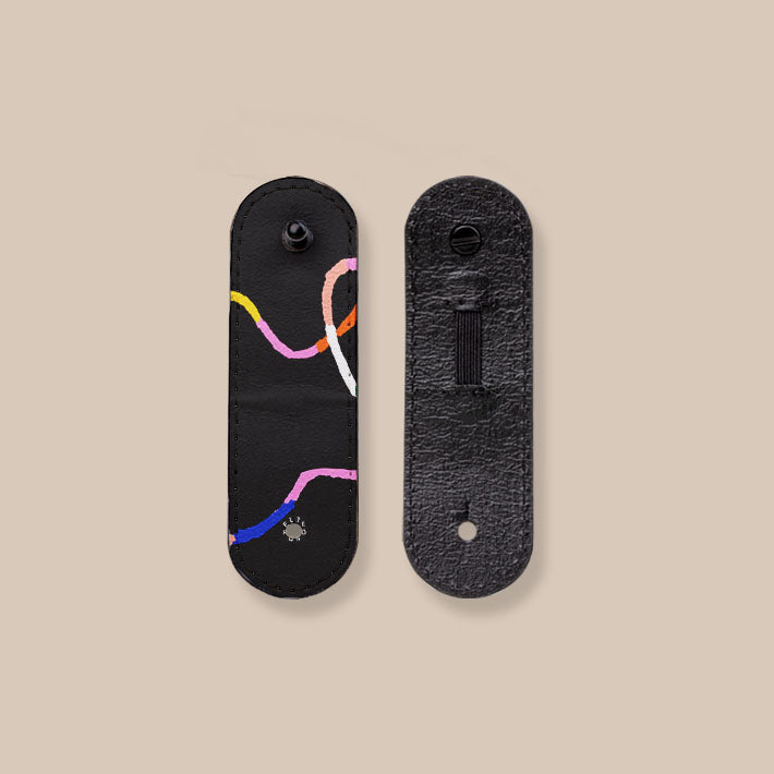 Eco-Friendly Midnight Rounds EcoWrap Cord - Reusable Cable Organizer for Home & Office - Perfect for Computer Wires, Headphones, and Charging Cables