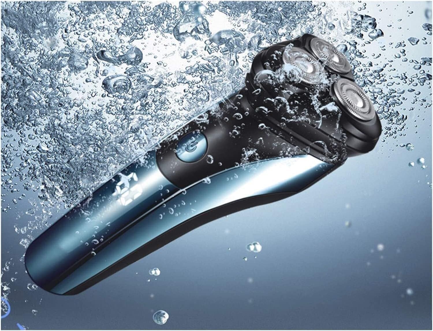 Men's Electric Shaver - 3 Blade Waterproof Razor with LED Display & Fast Charging | Portable for Travel & Daily Shaving | Perfect for Home, Gym & Business Trips