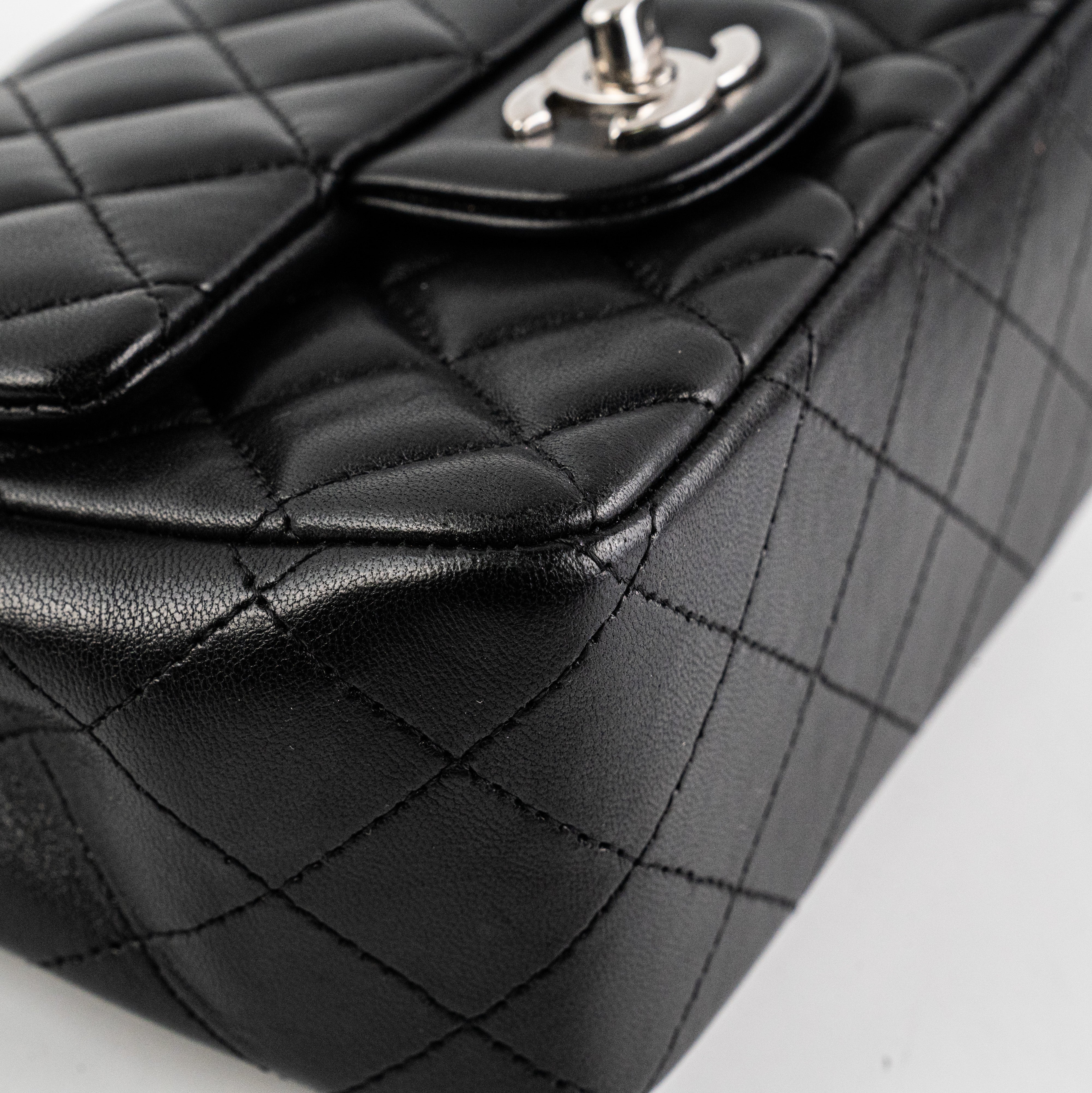 Chanel Square Mini Lambskin Black Crossbody Bag - Luxury Designer Handbag for Women | Perfect for Evening Parties, Date Nights & Special Occasions