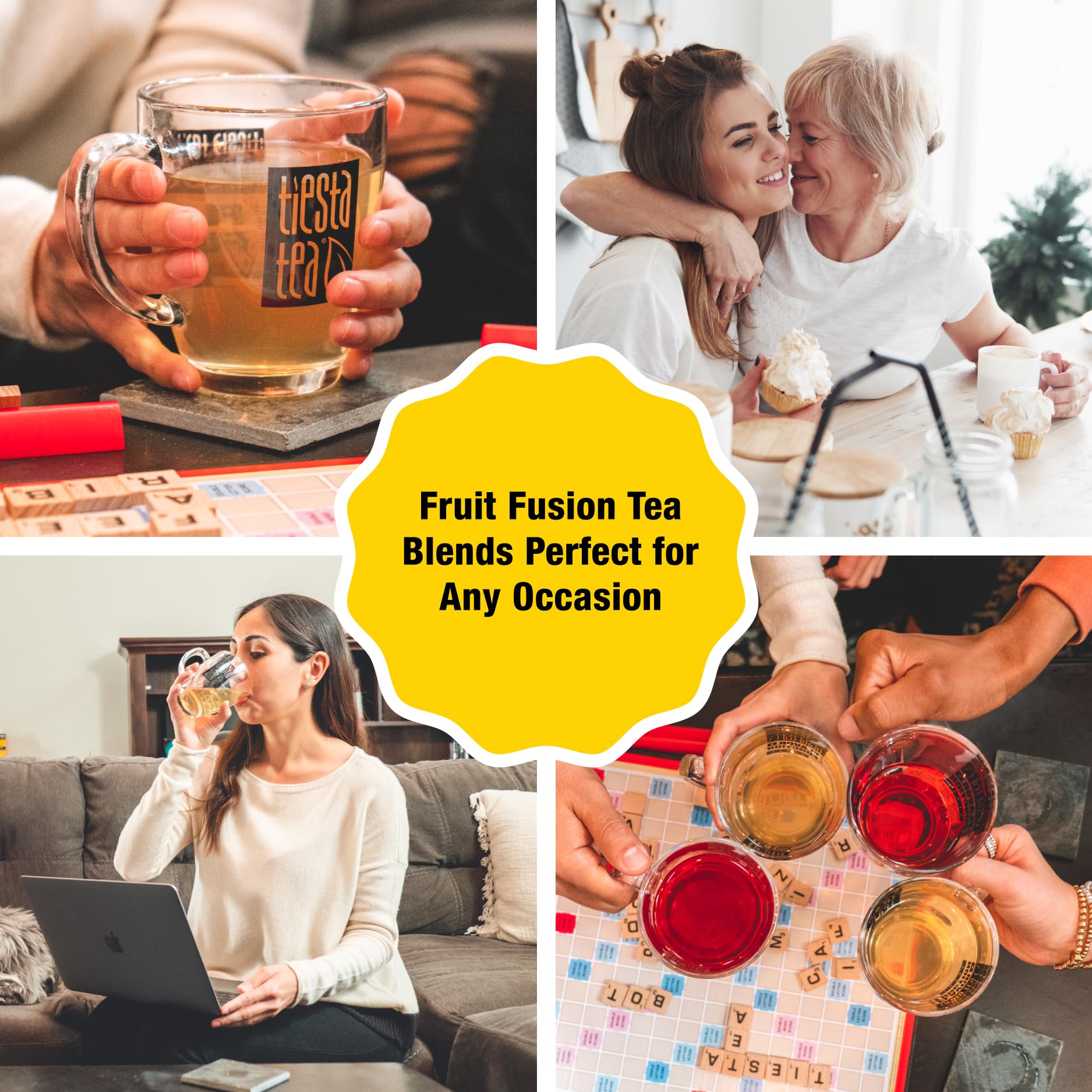 Tiesta Tea - Lemon Ginger Turmeric Herbal Tea | Premium Loose Leaf Blend | Caffeine-Free | Hot or Iced Tea | 50 Cups per Tin | 5oz Refillable Tin | Perfect for Relaxation, Immunity Boost & Digestive Health