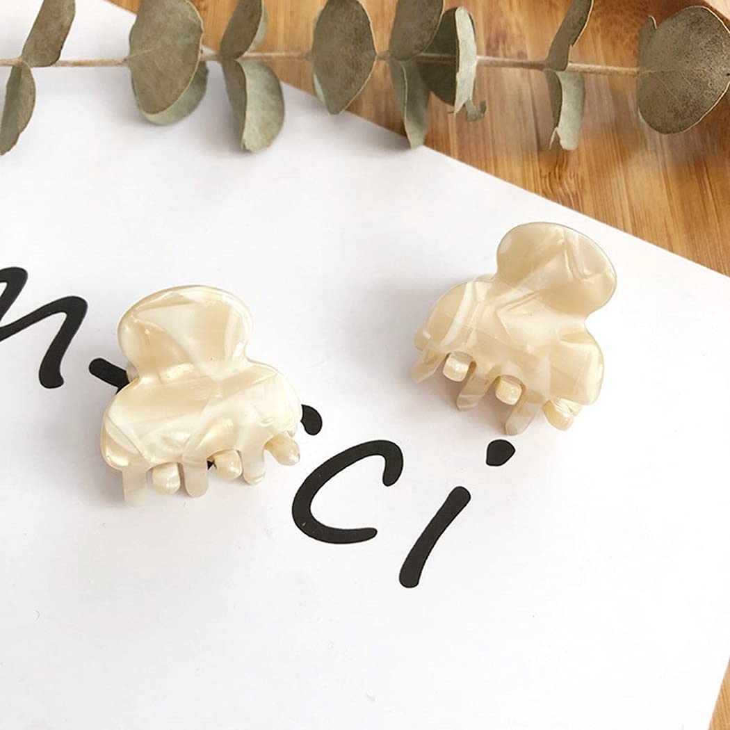 Licogel 6PCS Cute Hair Claw Clips - Non-Slip Small Jaw Clips for Girls' Hair Styling