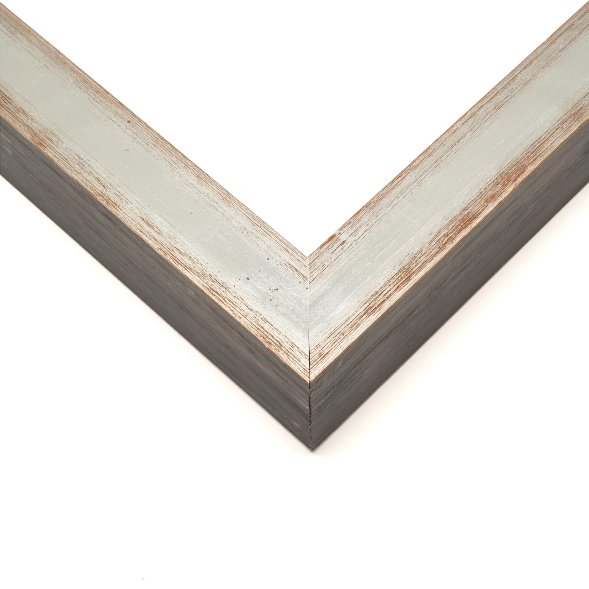 18x6 Rustic Silver Shadow Box Frame - 1.5 Inch Deep Display Case with Shatterproof Acrylic, Foam Backing & Hanging Hardware - Perfect for Memorabilia, Military Medals, Sports Jerseys and Home Decor