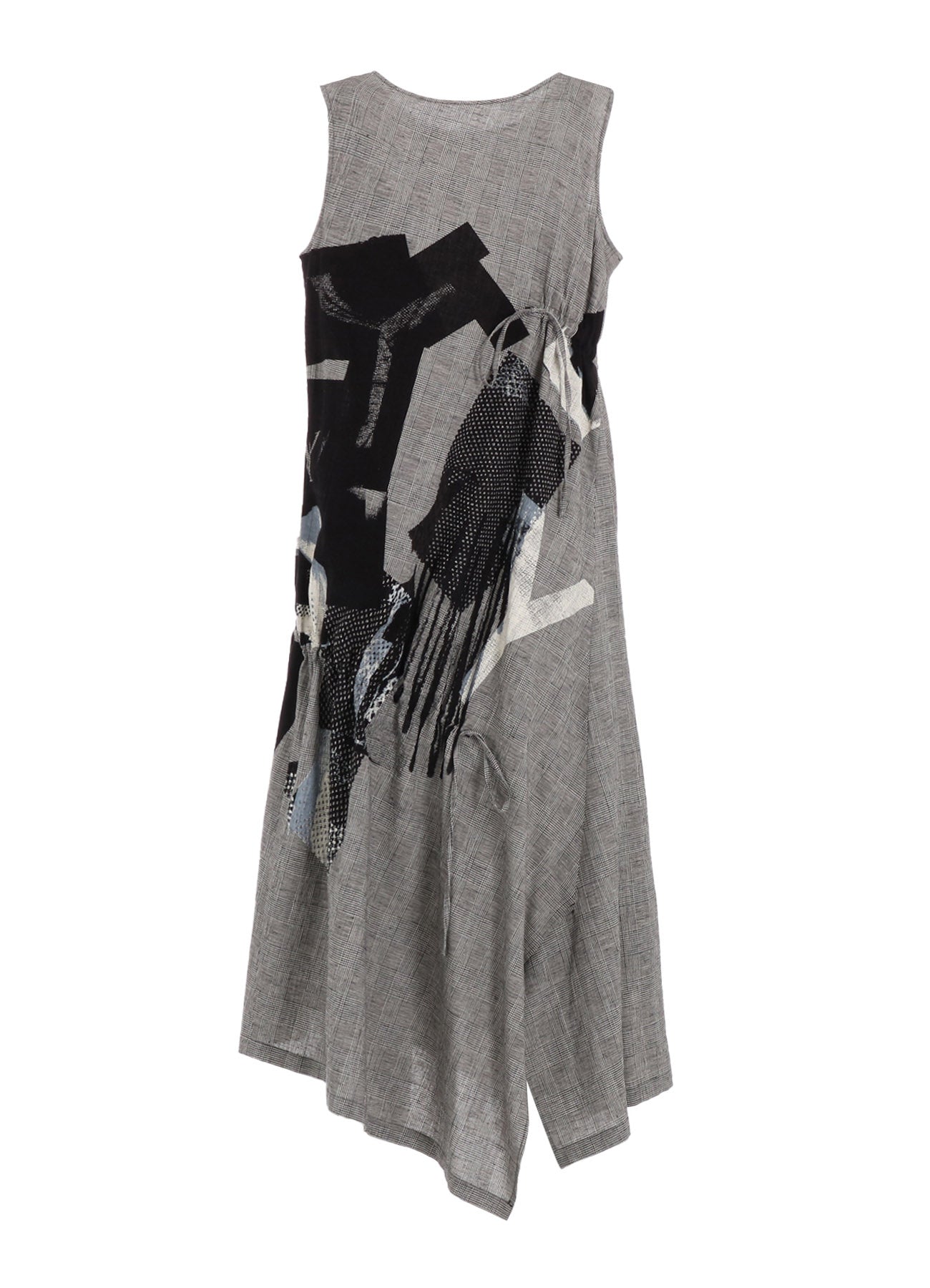 Stylish C/LI Plaid Collage Shirring Dress for Women - Trendy Floral Print A-Line Mini Dress for Casual Outings, Parties & Date Nights