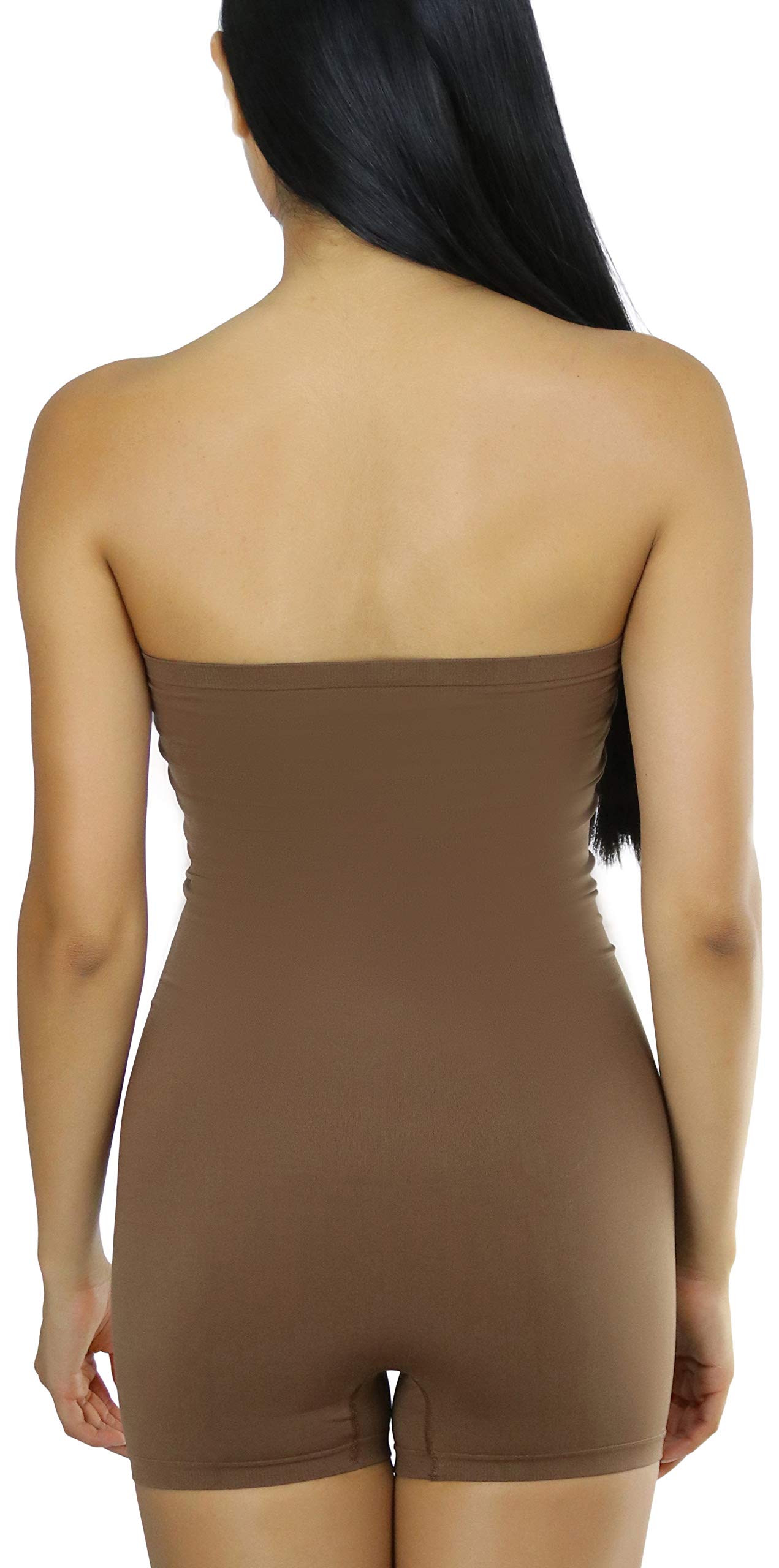 ToBeInStyle Women's Simple Seamless Romper - Comfortable Stretchy Jumpsuit for Casual Wear, Lounge, Sleep & Travel | Trendy One-Piece Outfit