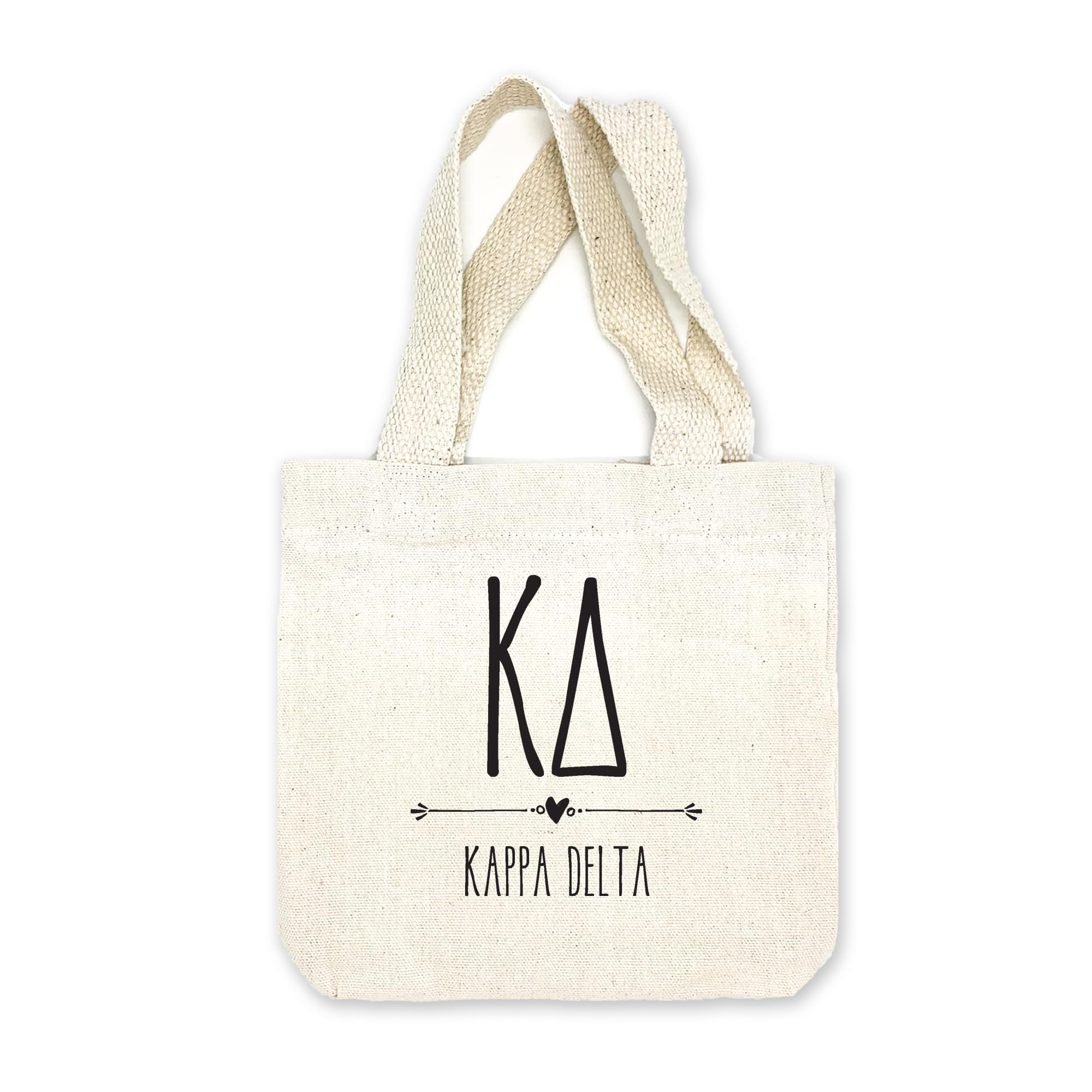 Greek Letter Sorority Mini Tote Bag - Personalized Sorority Gifts for Sisters - Small Goodie Bags for College Events, Rush Week & Sisterhood Activities