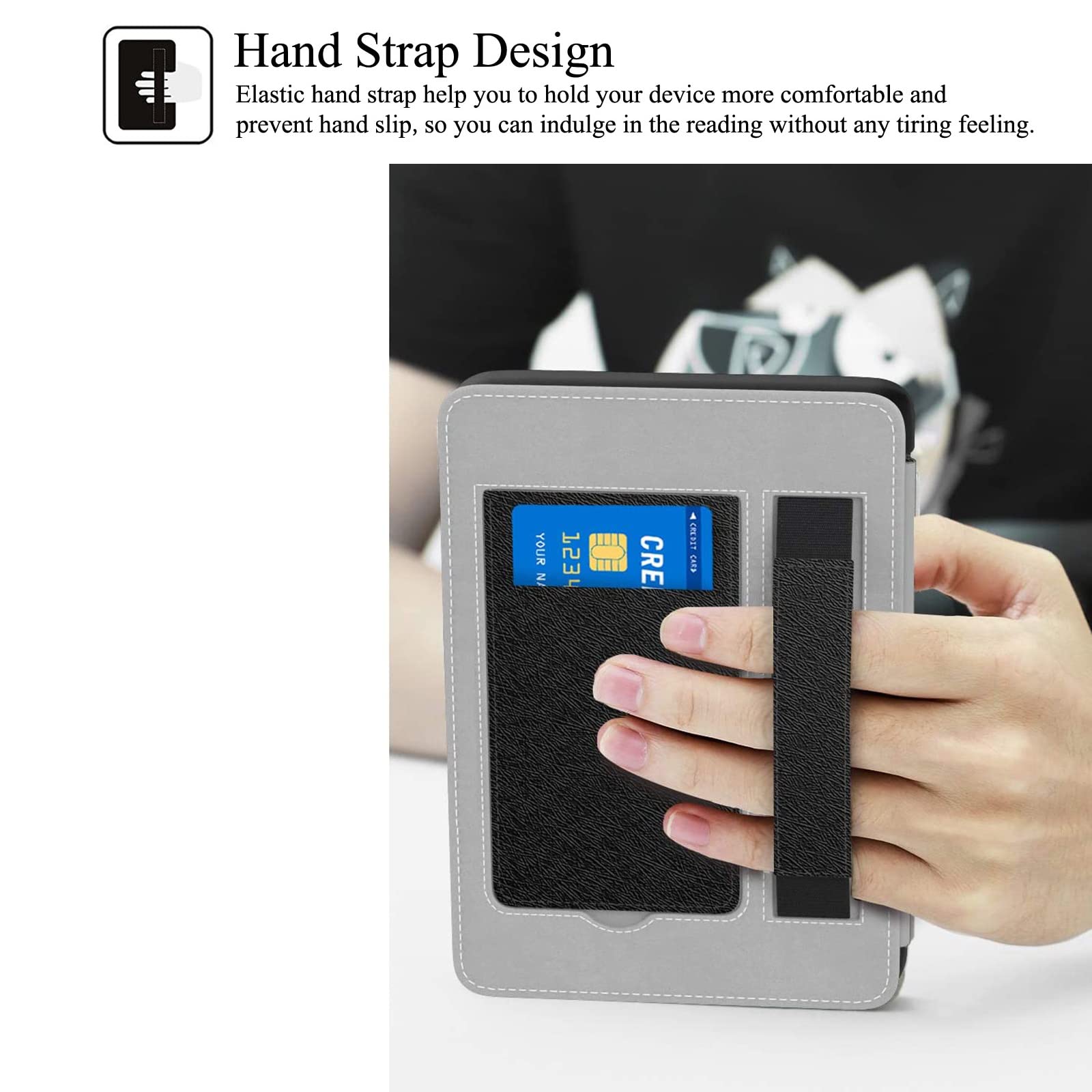 REASUN PU Leather Kindle Paperwhite Case for 6