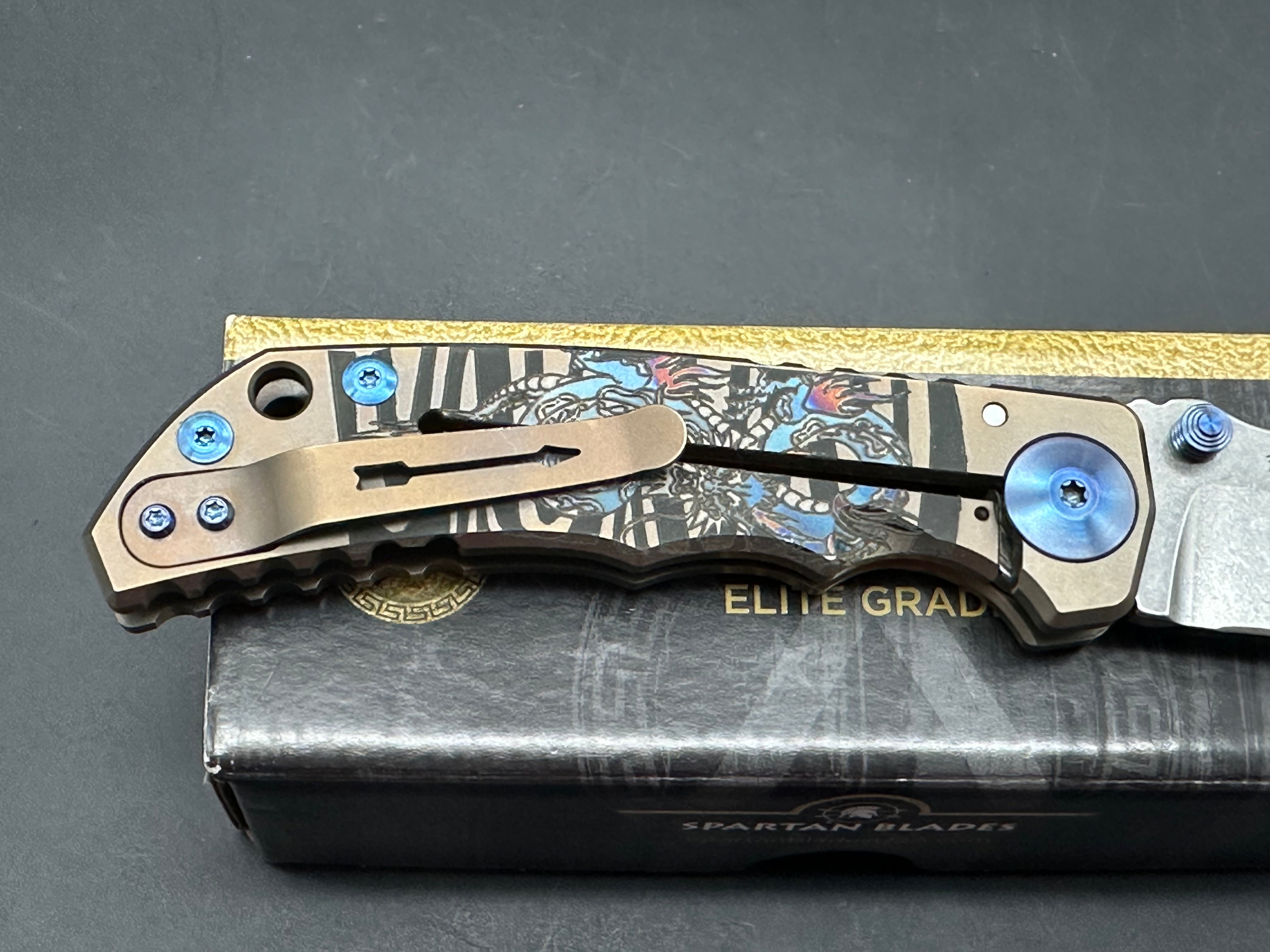 Spartan Harsey Folder Dragon 2022 Special Edition Tactical Knife - Premium EDC Folding Knife for Outdoor, Camping, Survival & Everyday Carry