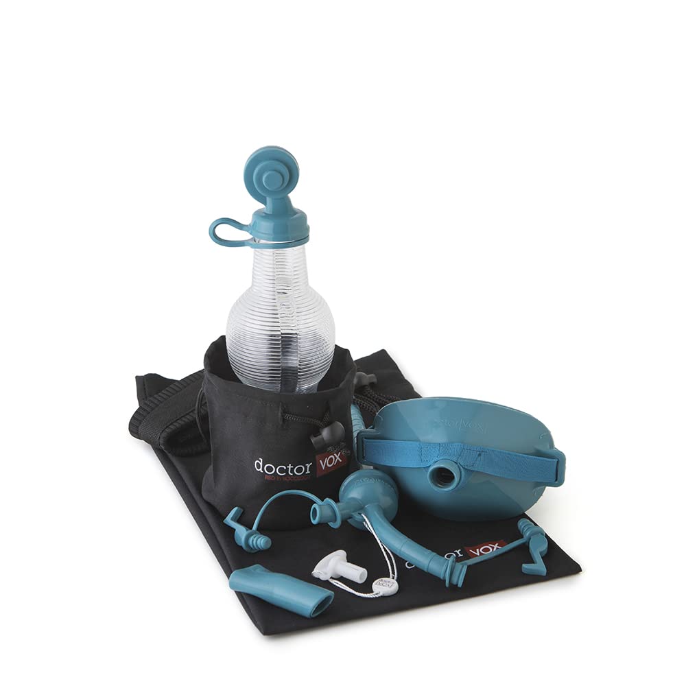 Voice Mask Advanced Set (Turquoise) - Adjustable Comfortable Protective Face Cover for Singing, Teaching & Public Speaking - Ideal for Performers, Educators & Presenters