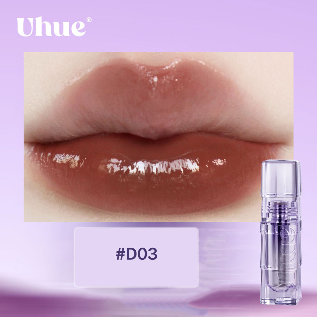 Uhue Pouty Lip Nectar - Hydrating Plumping Lip Gloss with Vitamin E | Perfect for Daily Moisture & Nighttime Lip Care