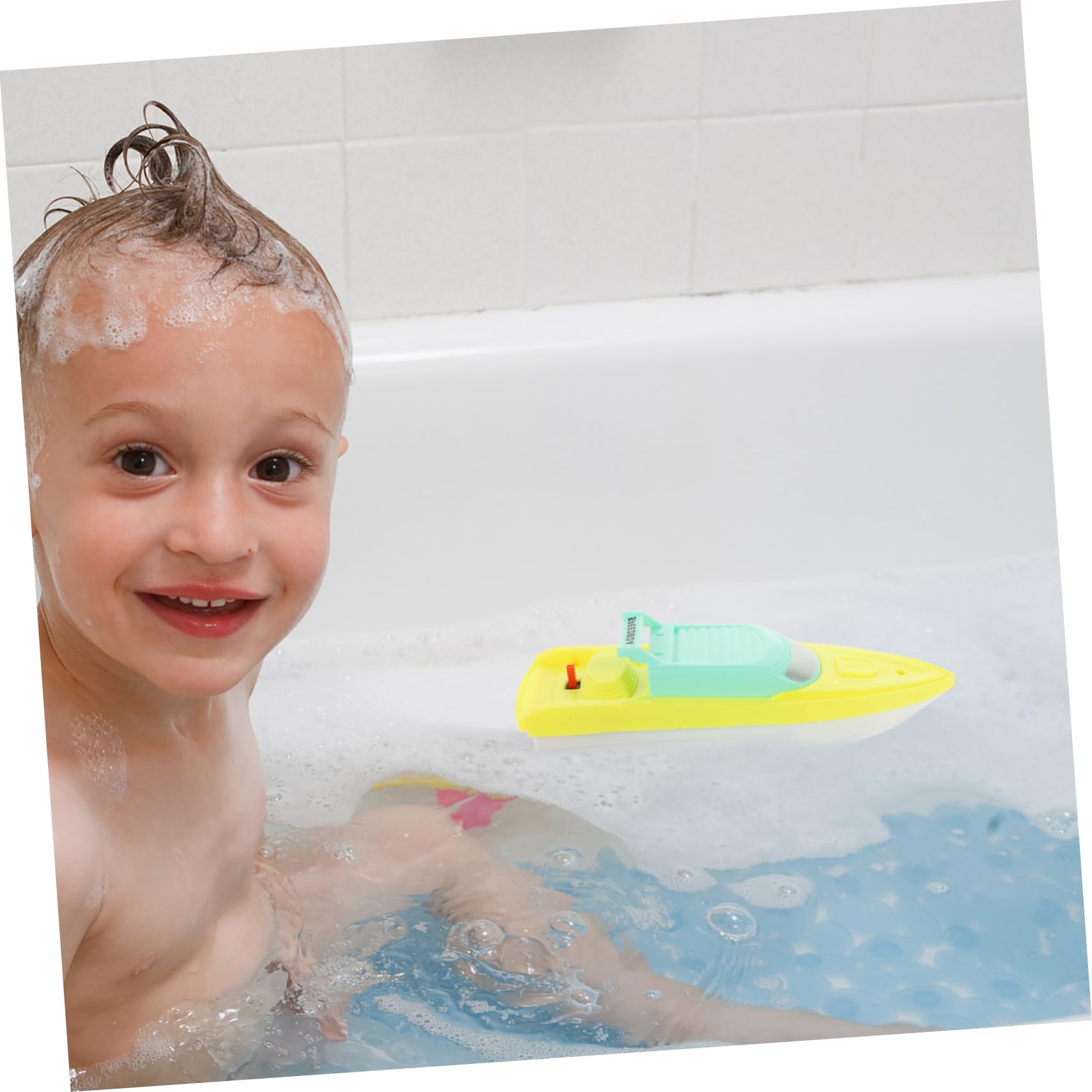 VICASKY 2-Pack Speed Boat Bath Toys for Kids - Fun Floating Shower & Bathtub Playtime - Durable Plastic Water Toys for Toddlers & Children - Perfect for Bath Time, Pool, and Beach Activities