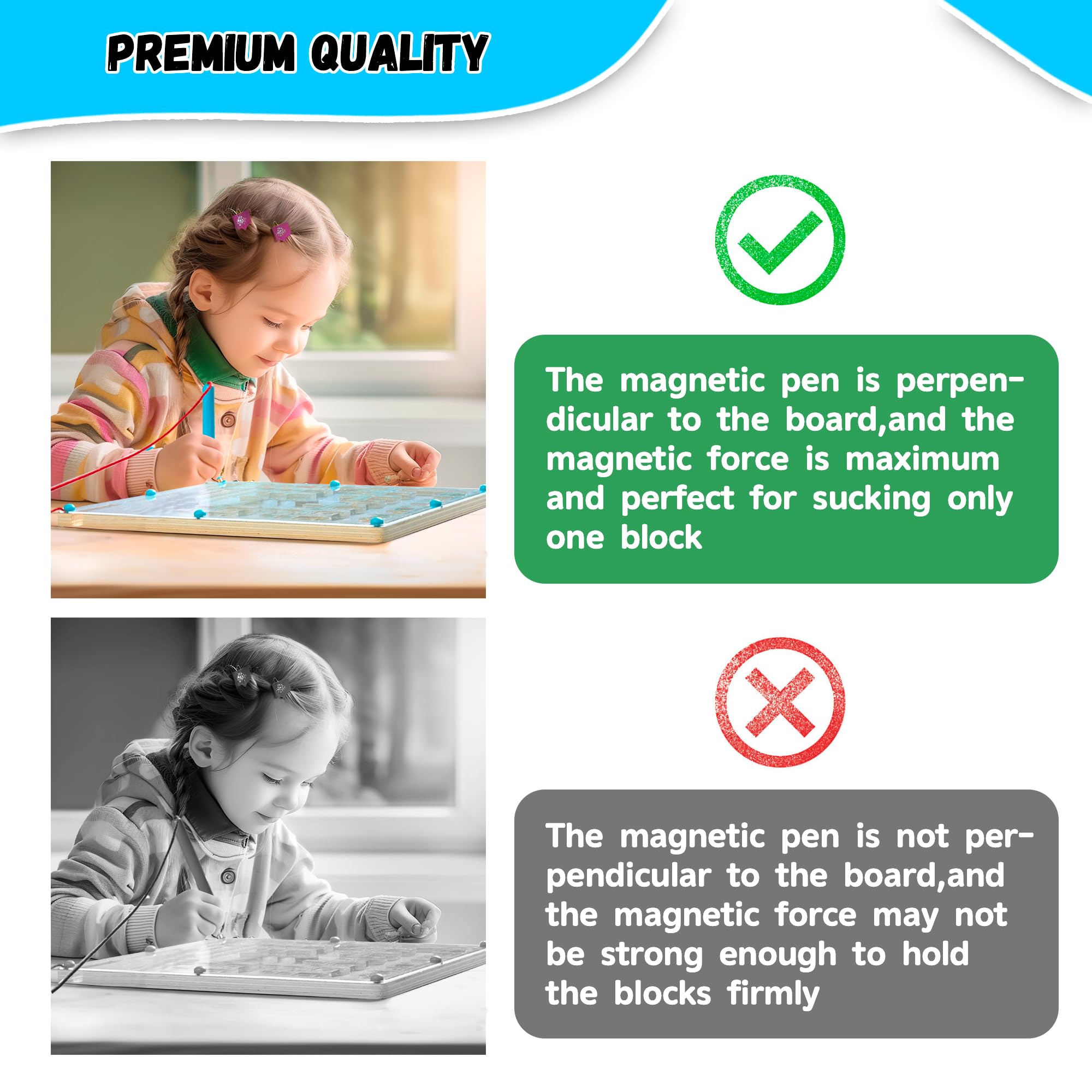 Montessori Magnetic Maze Toy for Toddlers 2-4 Years Old - Fine Motor Skills Learning Toy for Boys & Girls | Perfect Birthday Gift for 2-3 Year Olds | Fun Educational Activity for Preschool Classroom or Home Play
