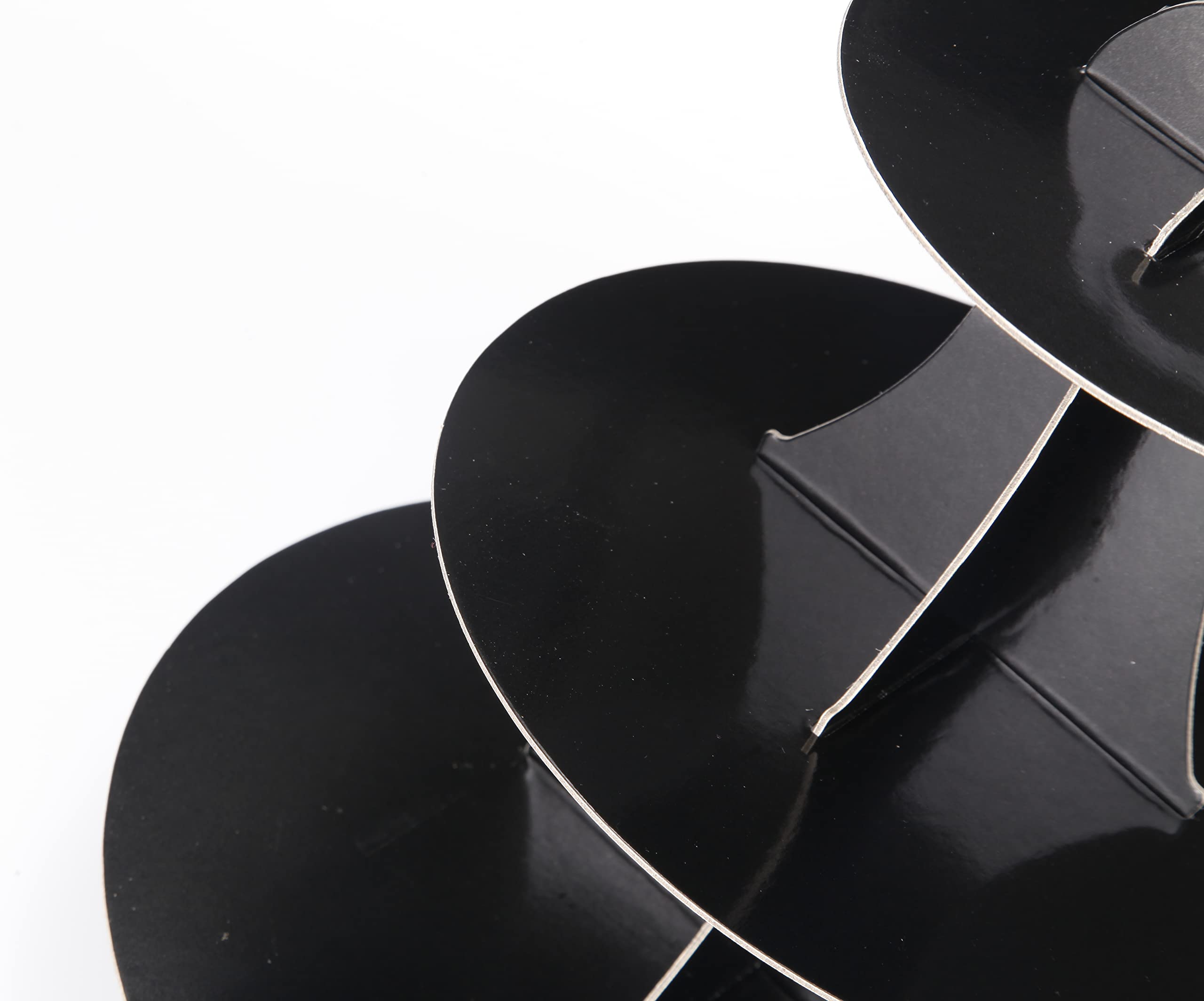 2-Pack 3-Tier Black Cupcake Stand - 12