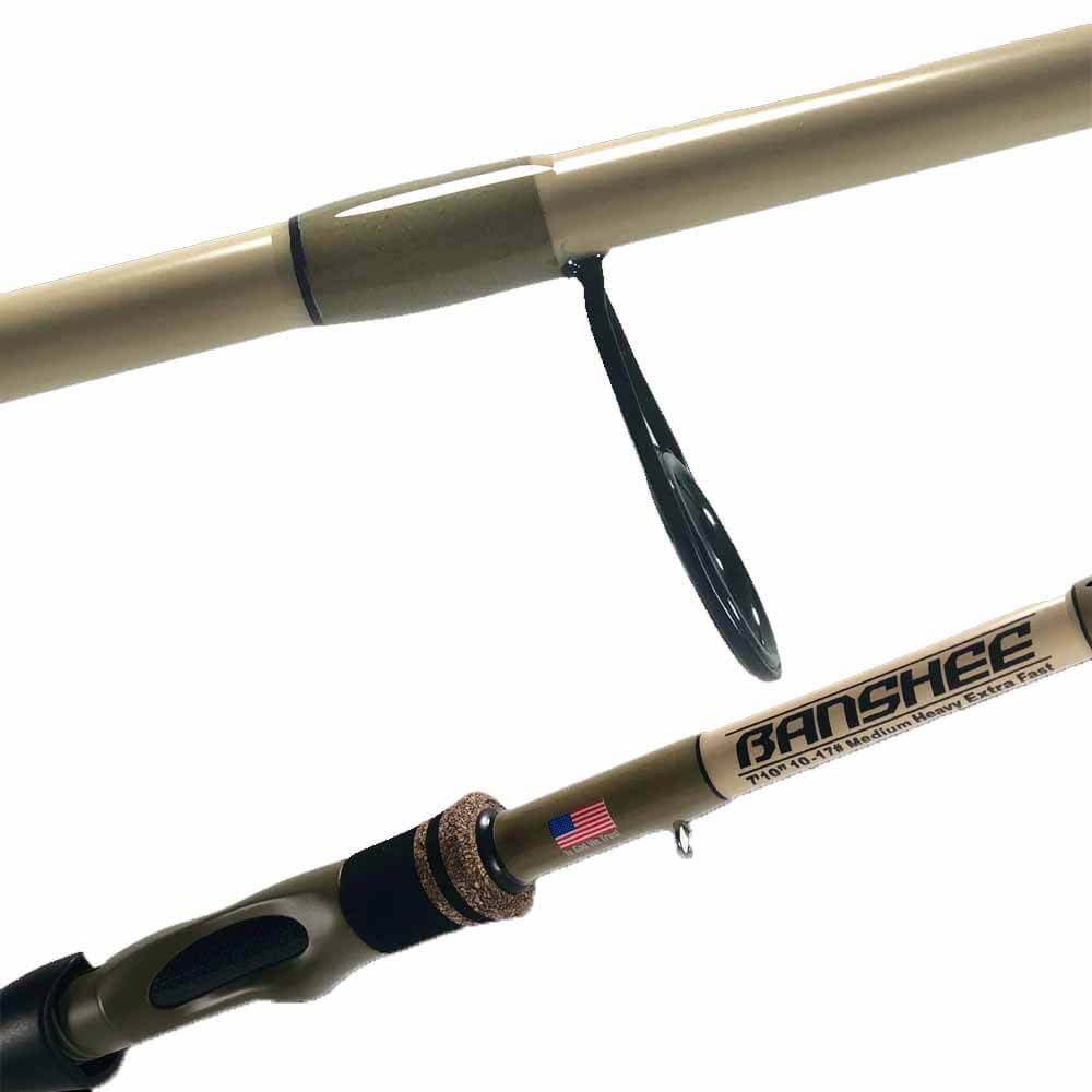 Bull Bay Banshee Spinning Rod - Premium Saltwater Fishing Rod for Surf & Offshore Angling | Ideal for Catching Redfish, Snook & Tarpon