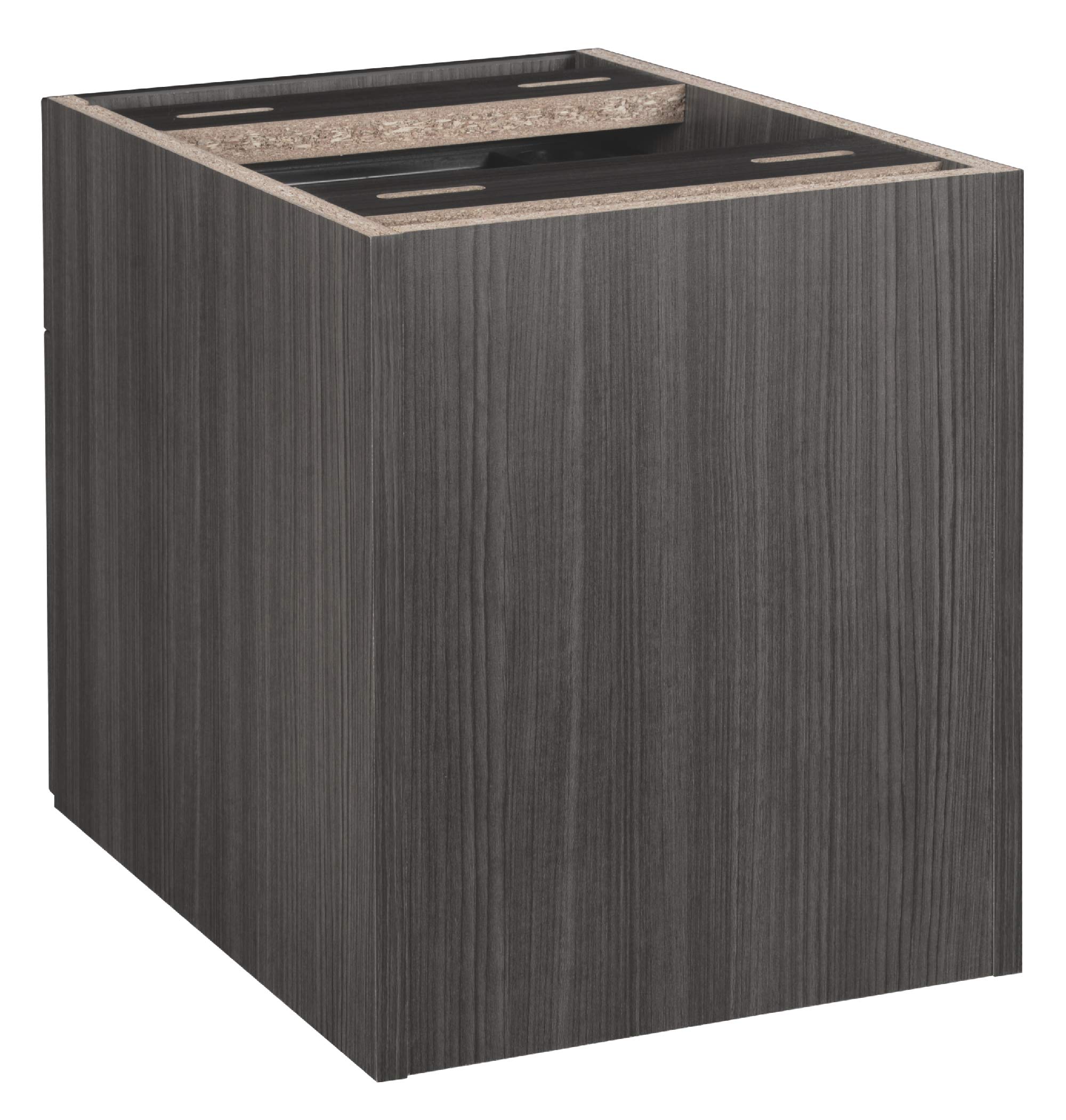 Regency Legacy Desk Pedestal File Cabinet with One Box Drawer - Ash Grey | Home Office Storage Solution for Files & Documents