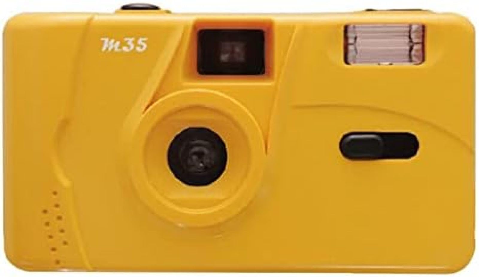 Retro 35mm Disposable Film Camera - Vintage One-Time Use Manual Optical Camera with Flash | Perfect for Travel, Parties, Weddings & Kids Gifts (Yellow)