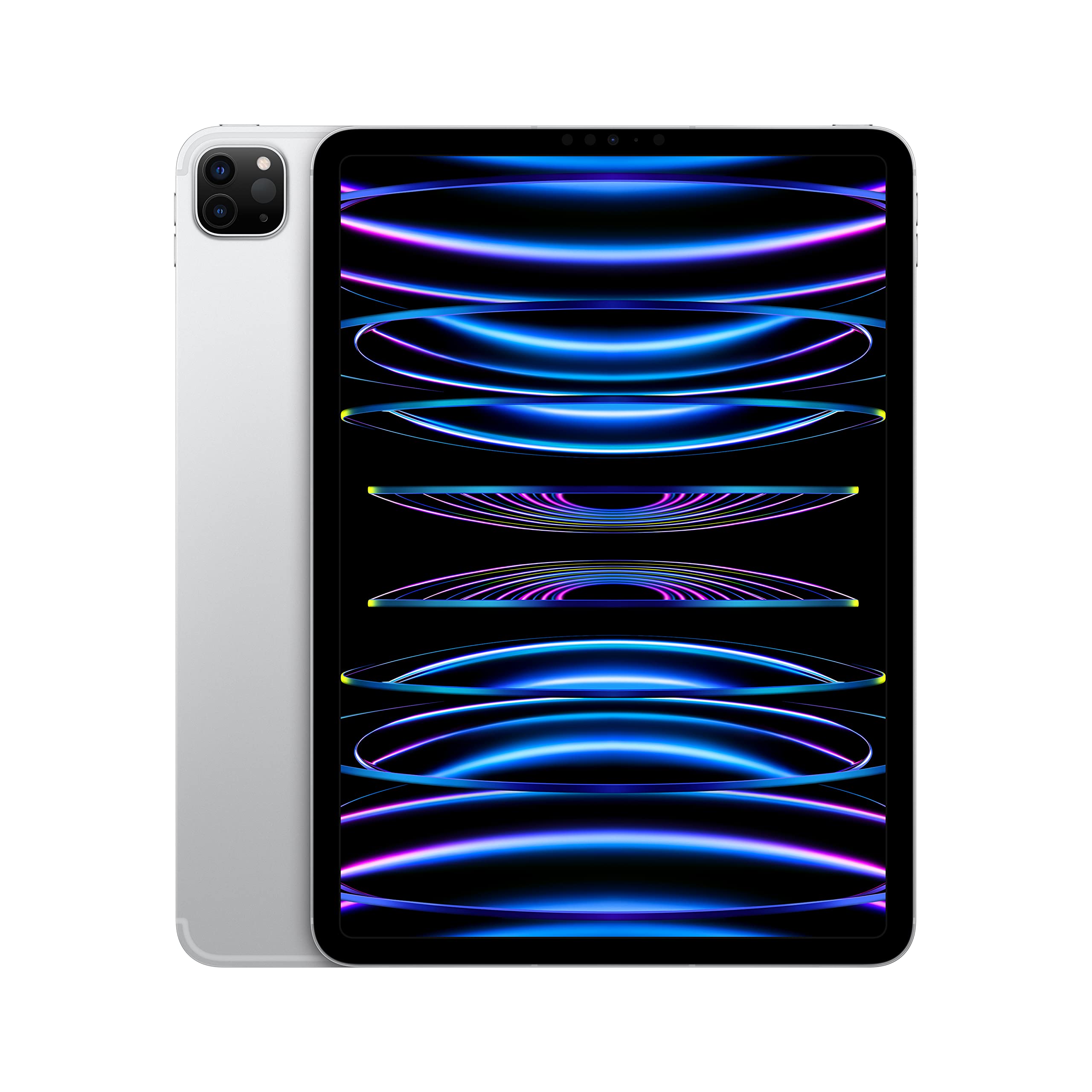 Apple iPad Pro 11-inch 4th Generation (2022) 128GB Wi-Fi + 5G LTE Unlocked - Silver (Renewed) | Perfect for Remote Work, Digital Art & On-the-Go Productivity