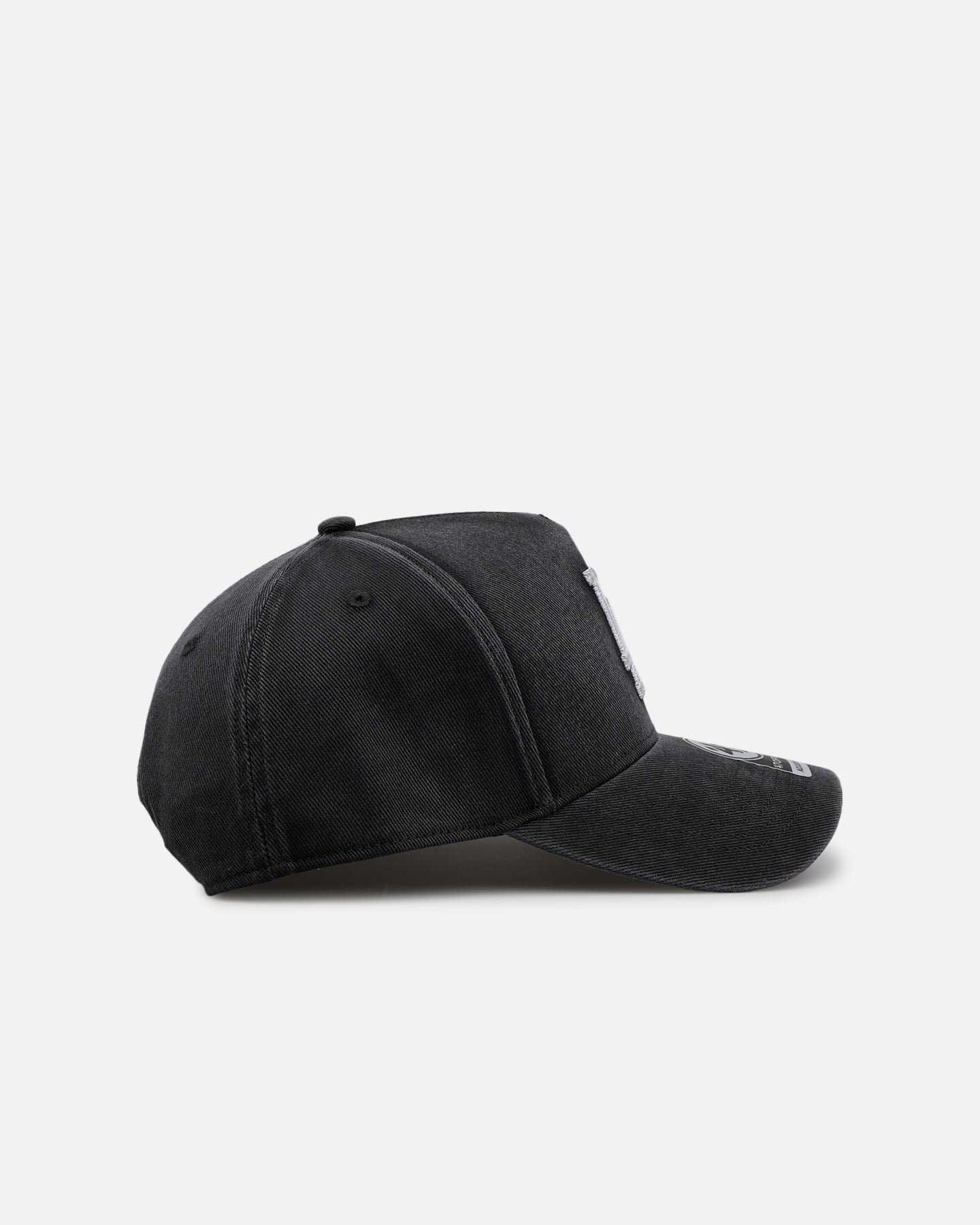 47 Brand Los Angeles Dodgers 'Washed Black' Snapback Hat - Adjustable Baseball Cap for Men & Women - Perfect for Games, Streetwear & Casual Outfits