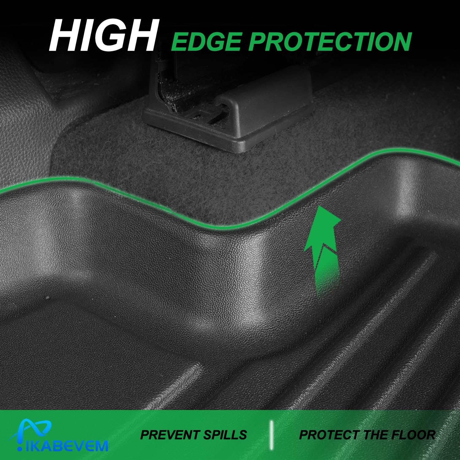 Custom Fit TPE All-Weather Floor Mats for 2017-2022 Honda CR-V & CR-V Hybrid | Odorless Anti-Slip Car Mats | Perfect for Winter Snow, Mud, and Rain Protection | Durable Rubber Liners for Honda CRV Accessories