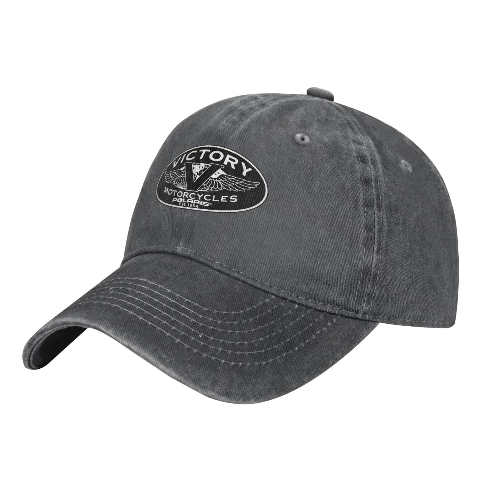 Vintage Washed Denim Baseball Cap for Men & Women - Retro Jeans Trucker Hat - Adjustable Snapback Black Hat for Casual Wear, Outdoor Activities & Sports