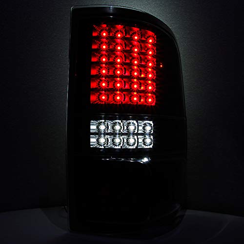 AKKON Full LED Black Tail Brake Lights Replacement for Ford F150 Pickup Truck Styleside Body Generation II - Upgrade Your Truck's Style & Safety for Night Driving & Off-Road Adventures