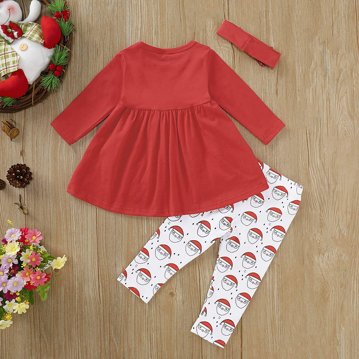 Adorable Baby Girl Clothes Set - Ruffled Shirt & Pants Outfit for Toddlers | Cute Fall & Winter Infant Fashion | Perfect for Playdates, Family Photos & Holiday Events
